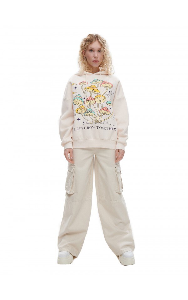 Sweatshirt Farbe Nude Cropp S X