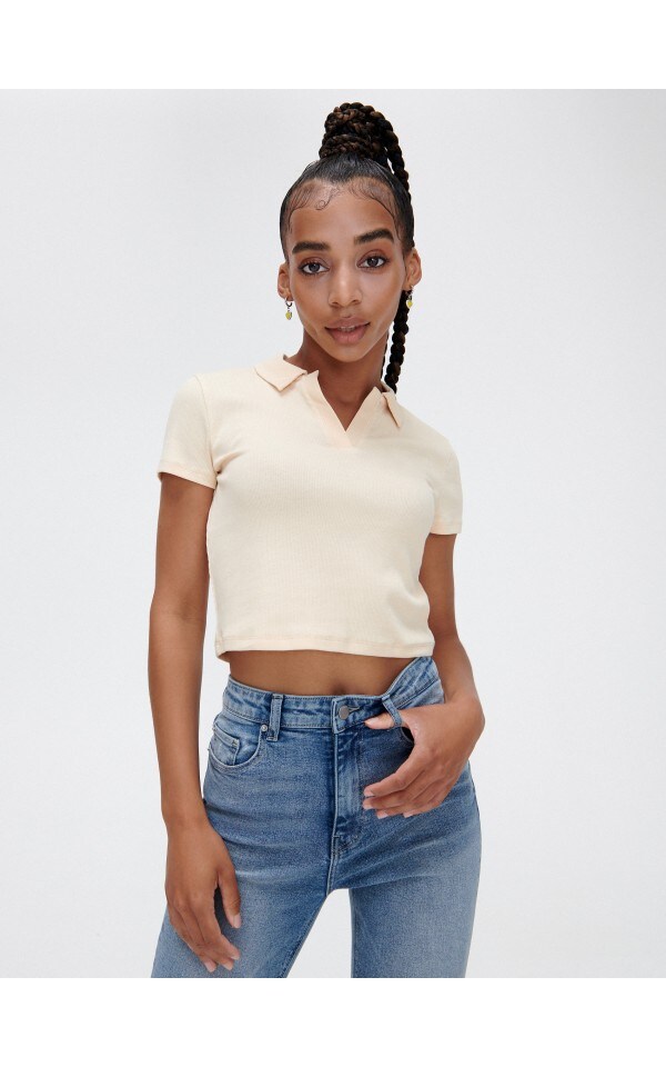 ΓΥΝΑΙΚΕΊΑ ΜΠΛΟΎΖΑ Χρωμα NUDE CROPP 5505N 02X