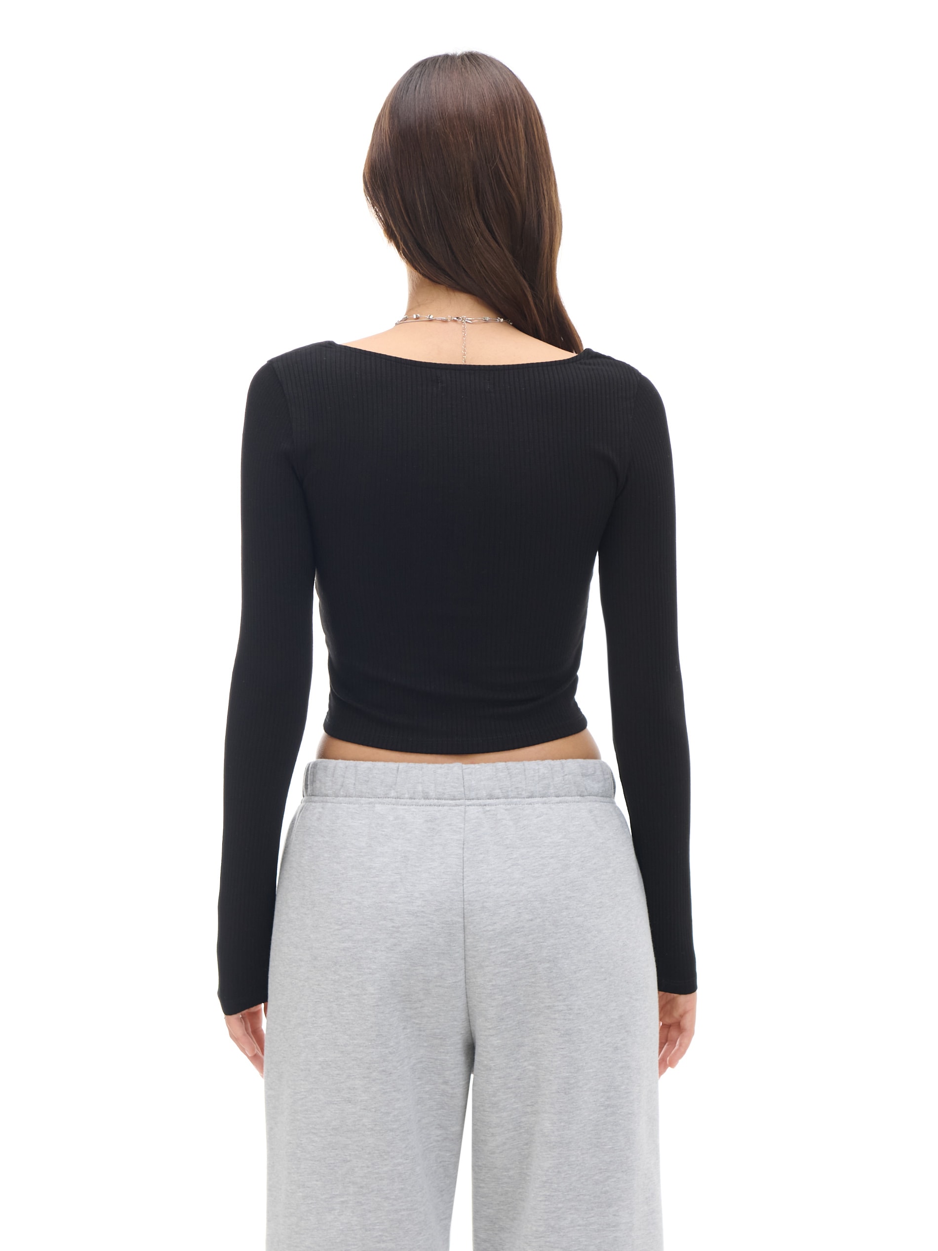 Cropp - Blouse With Long Sleeves - Negro