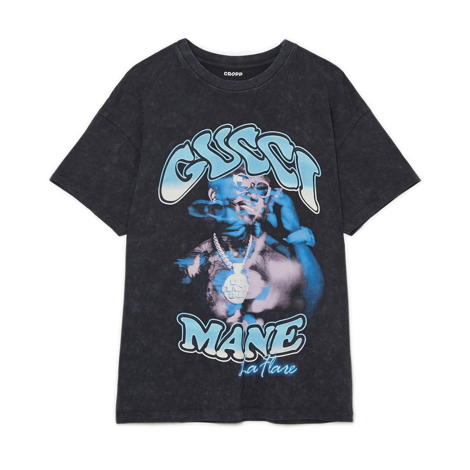 E-shop Cropp - Tričko s potlačou Gucci Mane - Šedá