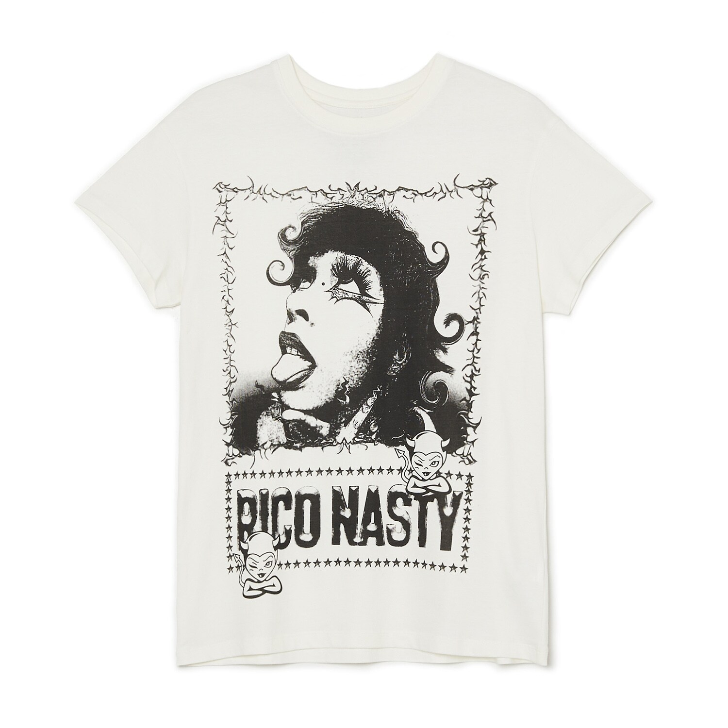 E-shop Cropp - Oversize tričko Rico Nasty - Biela