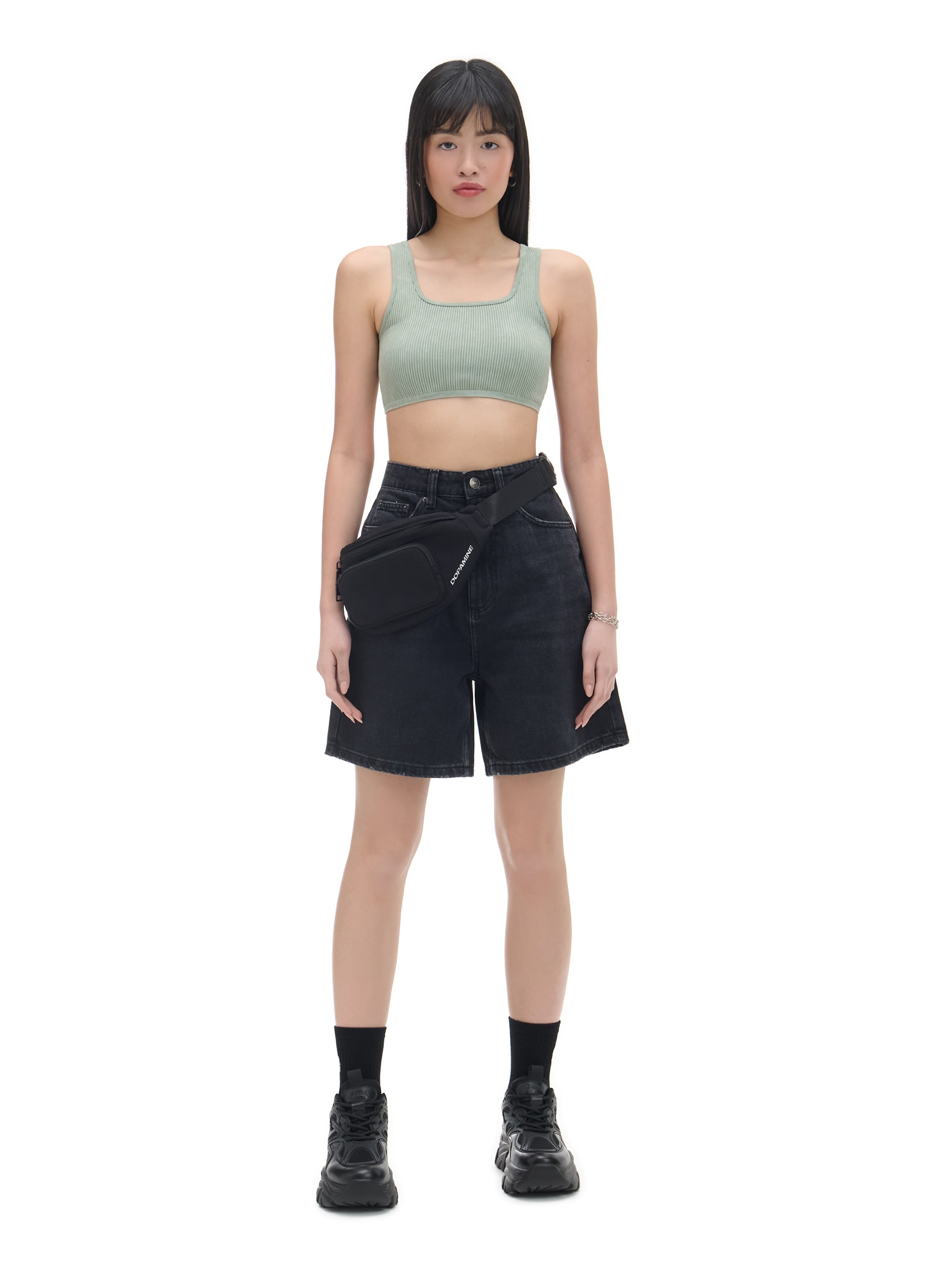 Cropp - Crop Top - Svetlo Zelena