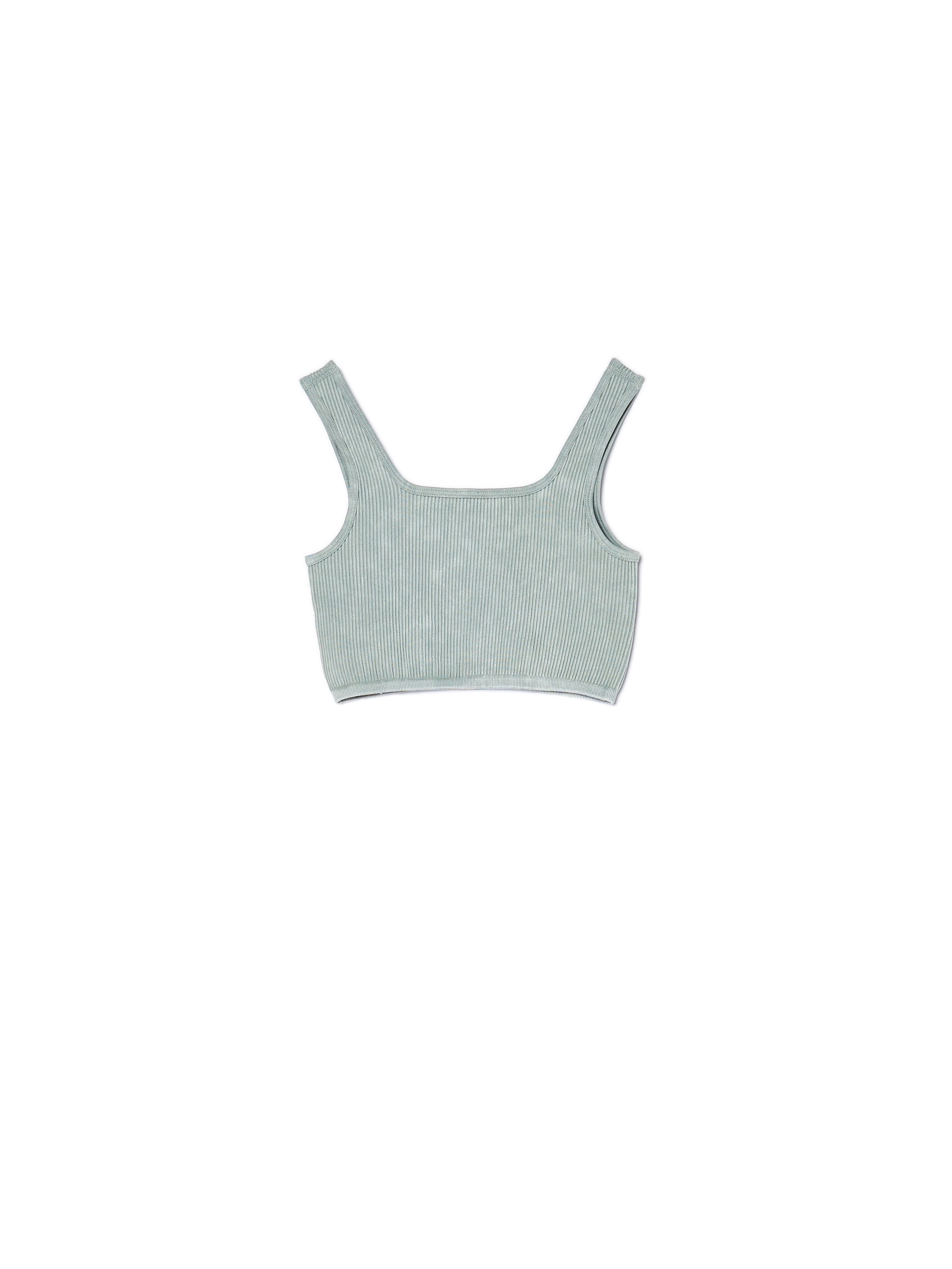 Cropp - Crop Top - Svetlo Zelena