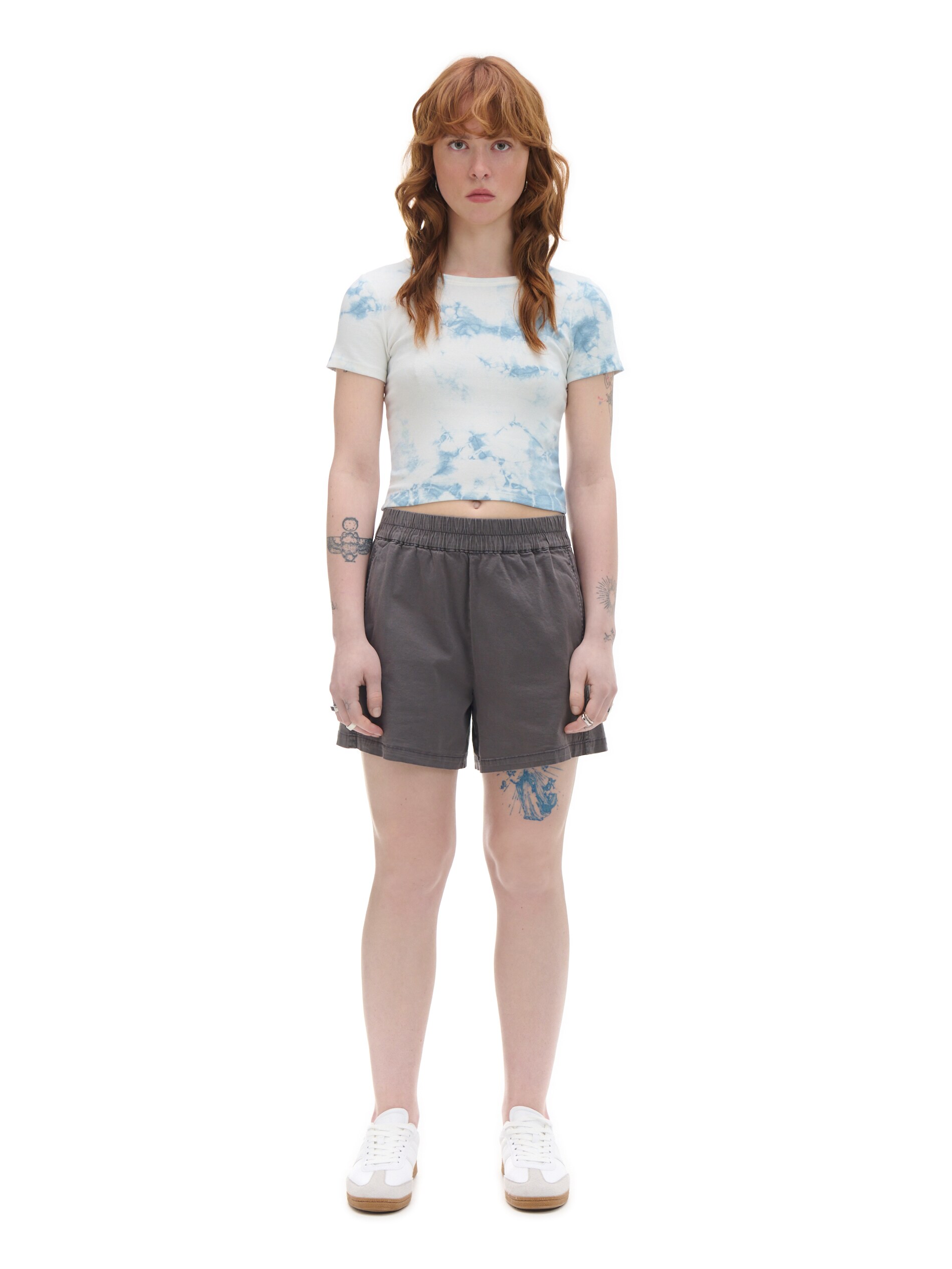 Cropp - Basic T-shirt - Blau