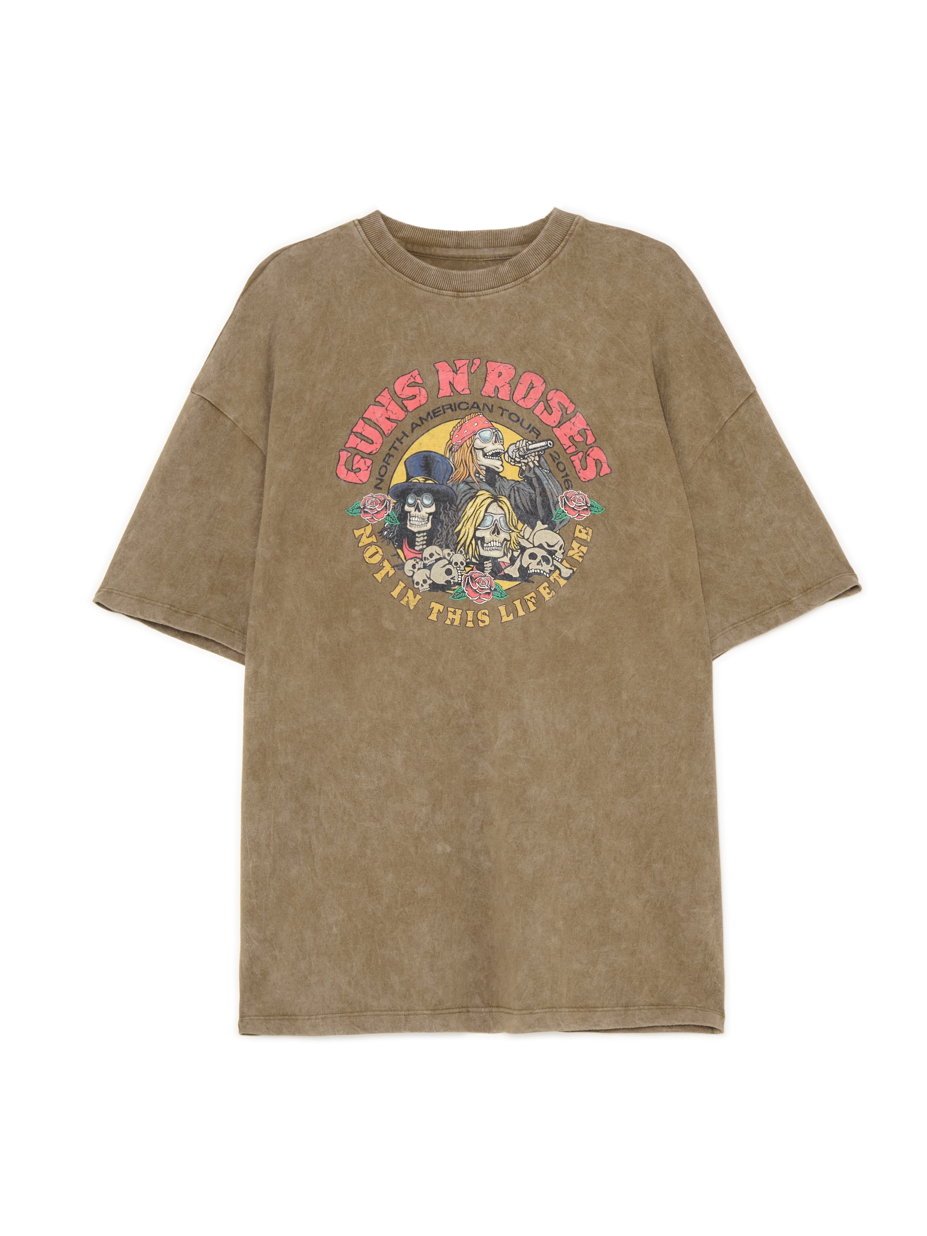 Cropp - Nyomott mintás póló Guns N' Roses - antracitszürke termék 2. képe