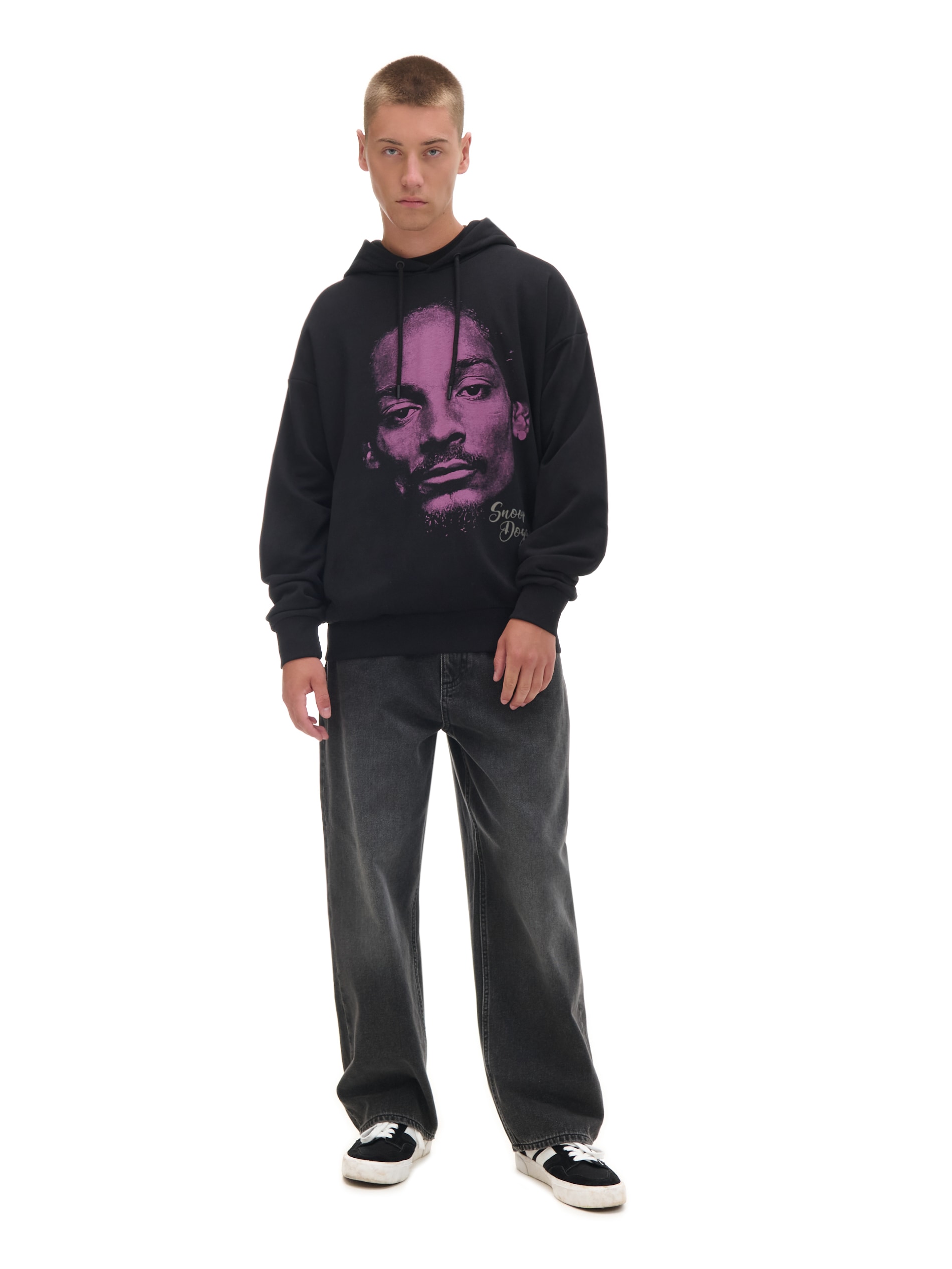 Cropp - Czarna Bluza Snoop Dogg - Czarny