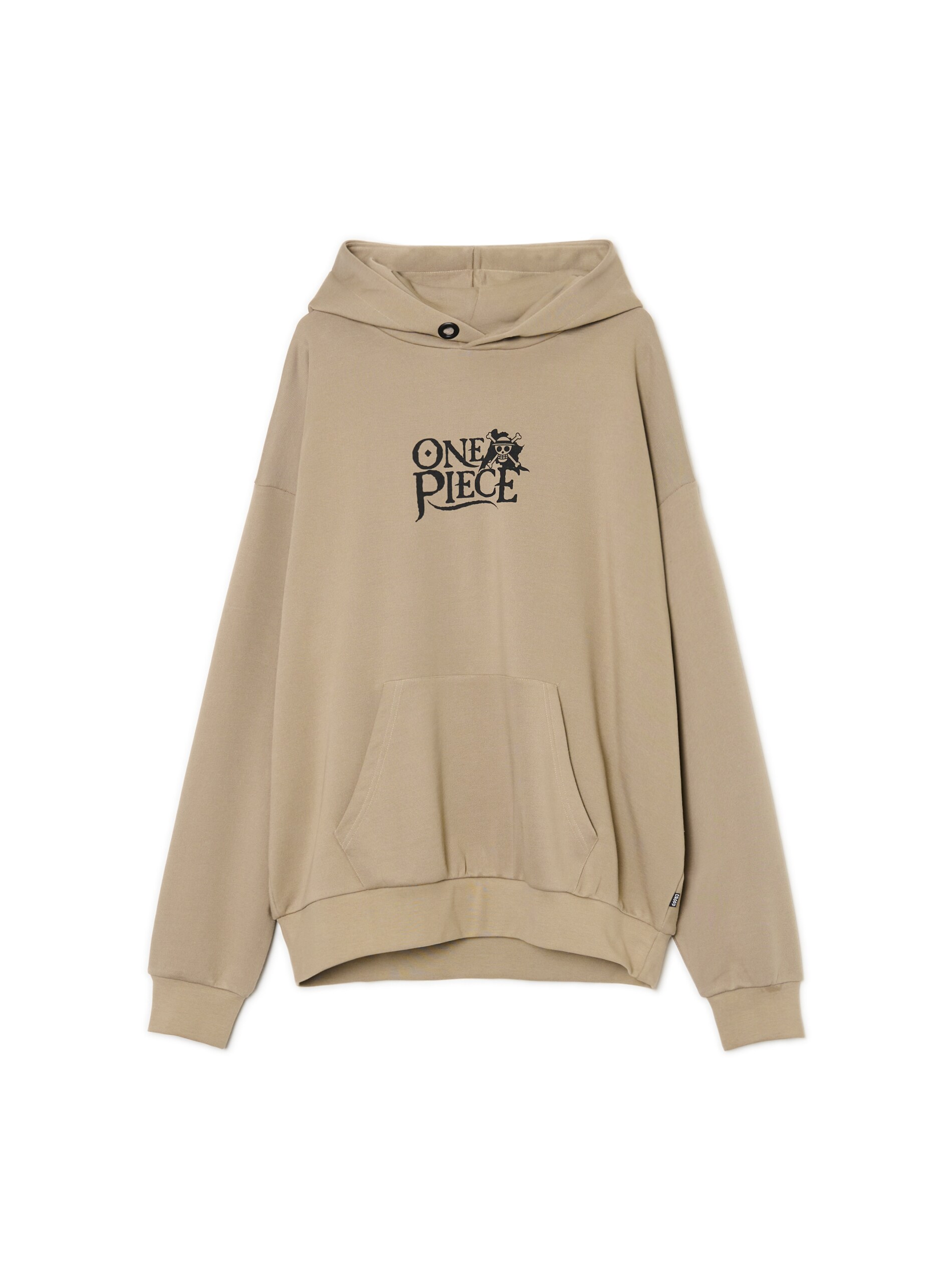 Cropp - Sudadera Con Capucha Y Estampado One Piece - Beige