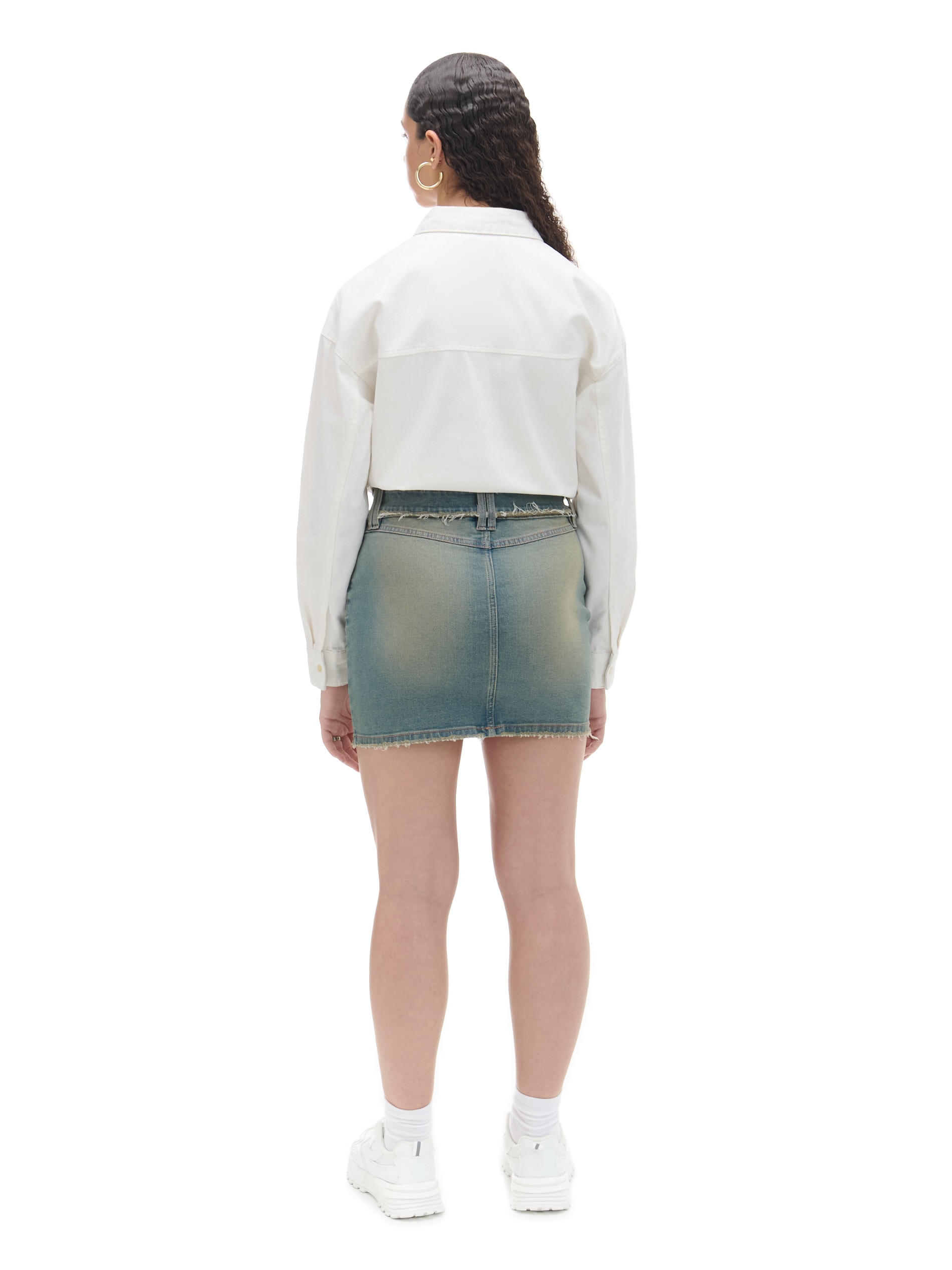 Cropp - Minigonna In Denim - Azzurro