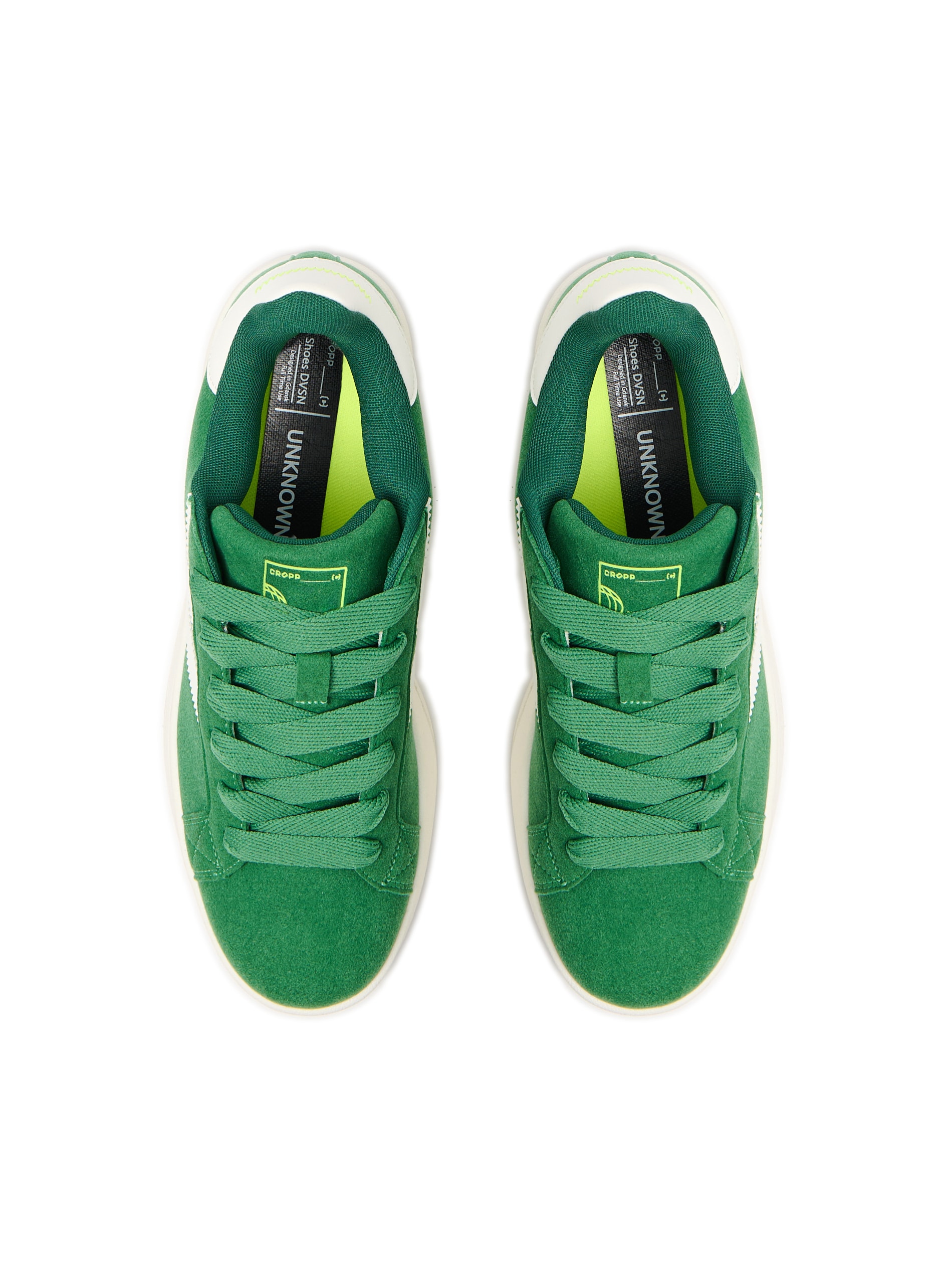 Cropp - Zielono-białe sneakersy - zielony