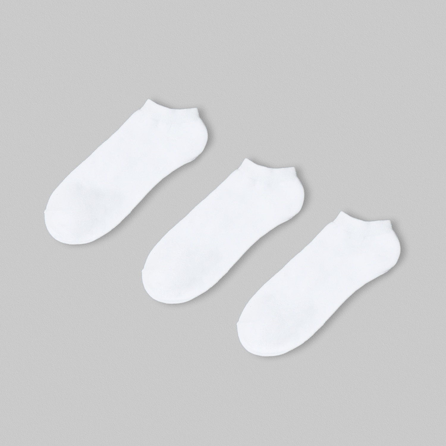 Cropp – Set de 3 perechi de șosete scurte, albe – Alb Cropp