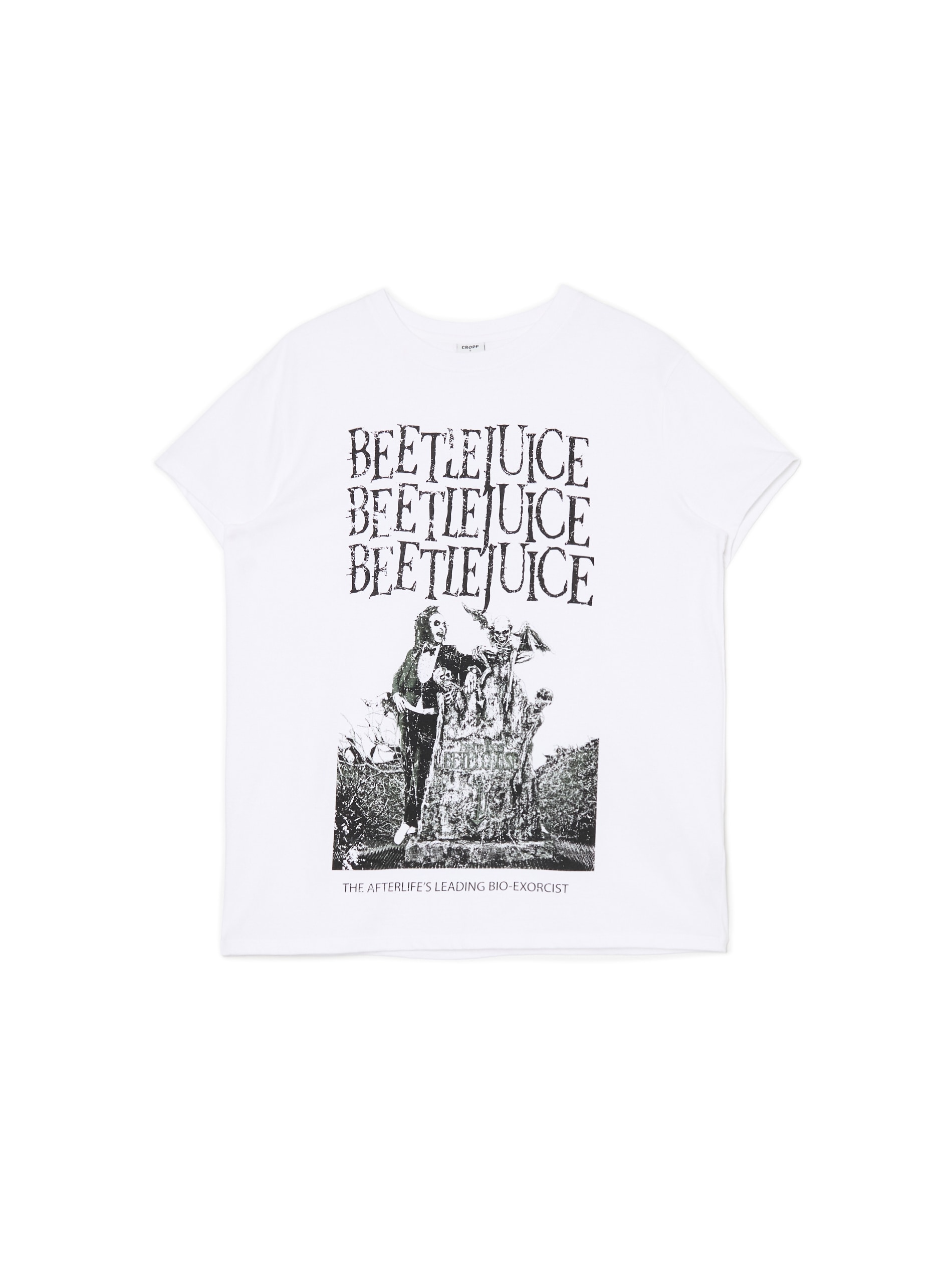 Cropp - T-shirt Bianca Con Stampa Beetlejuice - Bianco