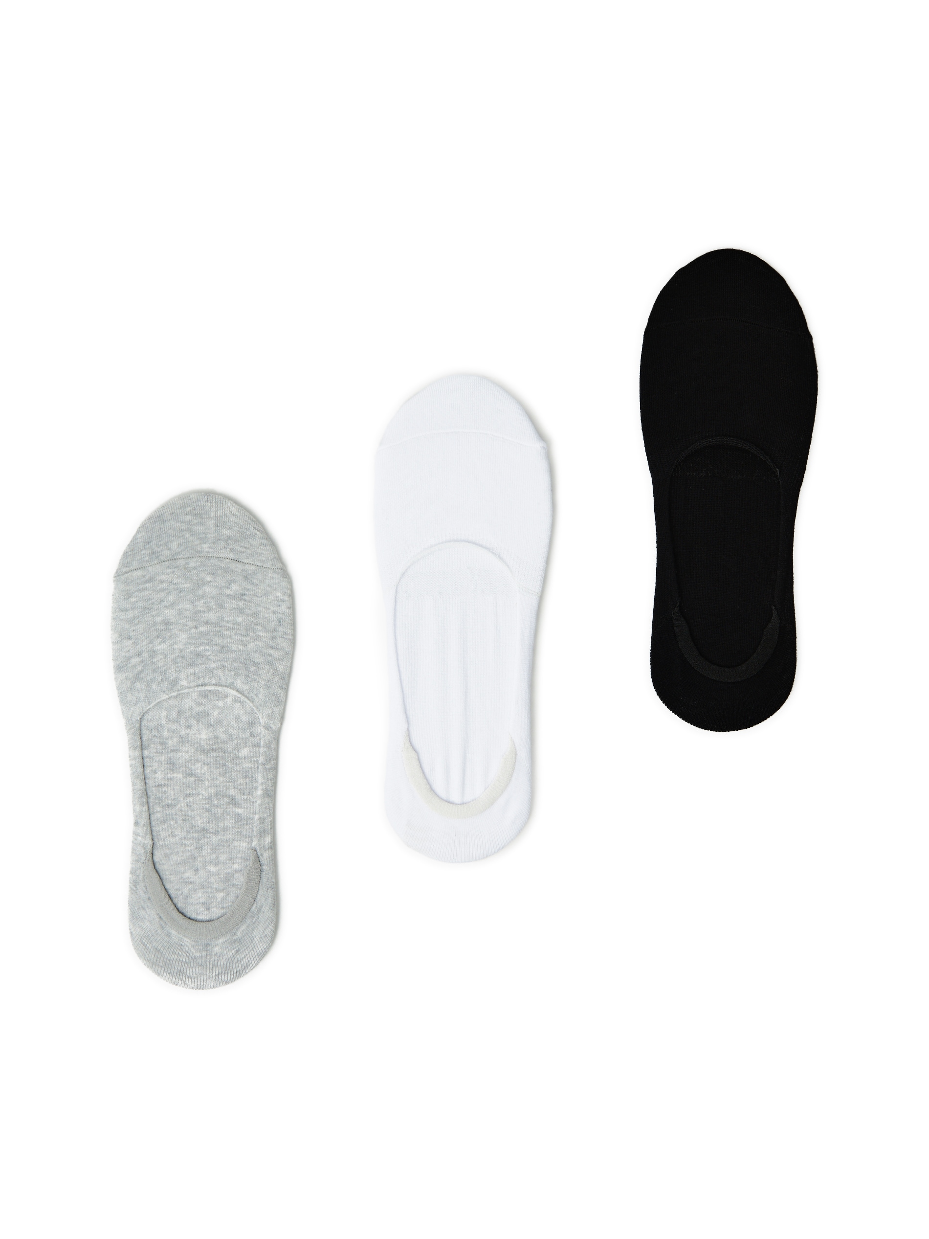 Cropp - 3 Pack No Show Socks - Mehrfarbig