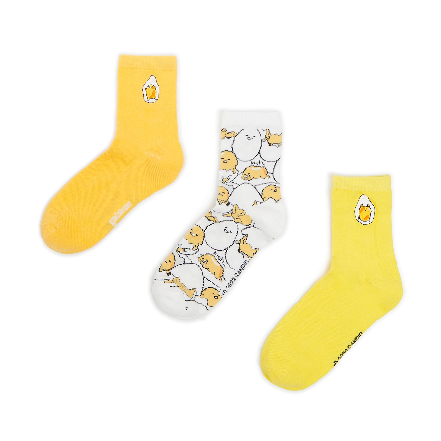 Levně Cropp - 2 pack ponožky - Žlutá