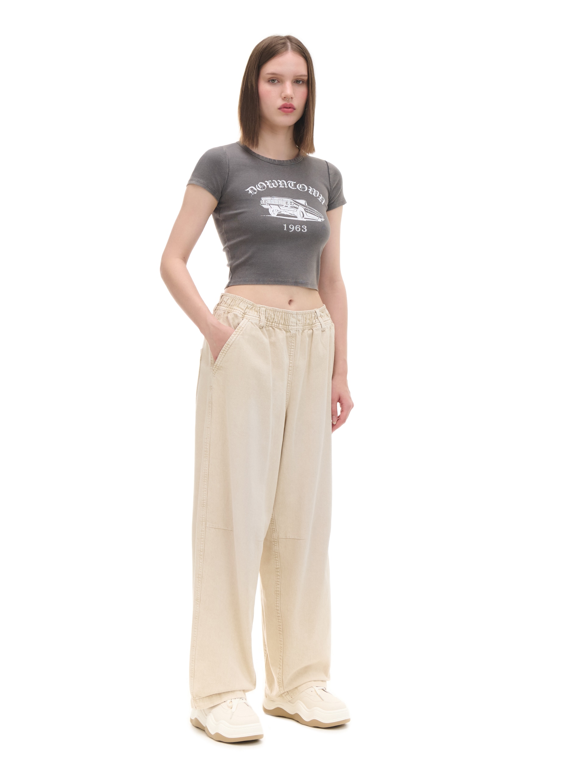 Cropp - Pantaloni A Vita Alta - Beige