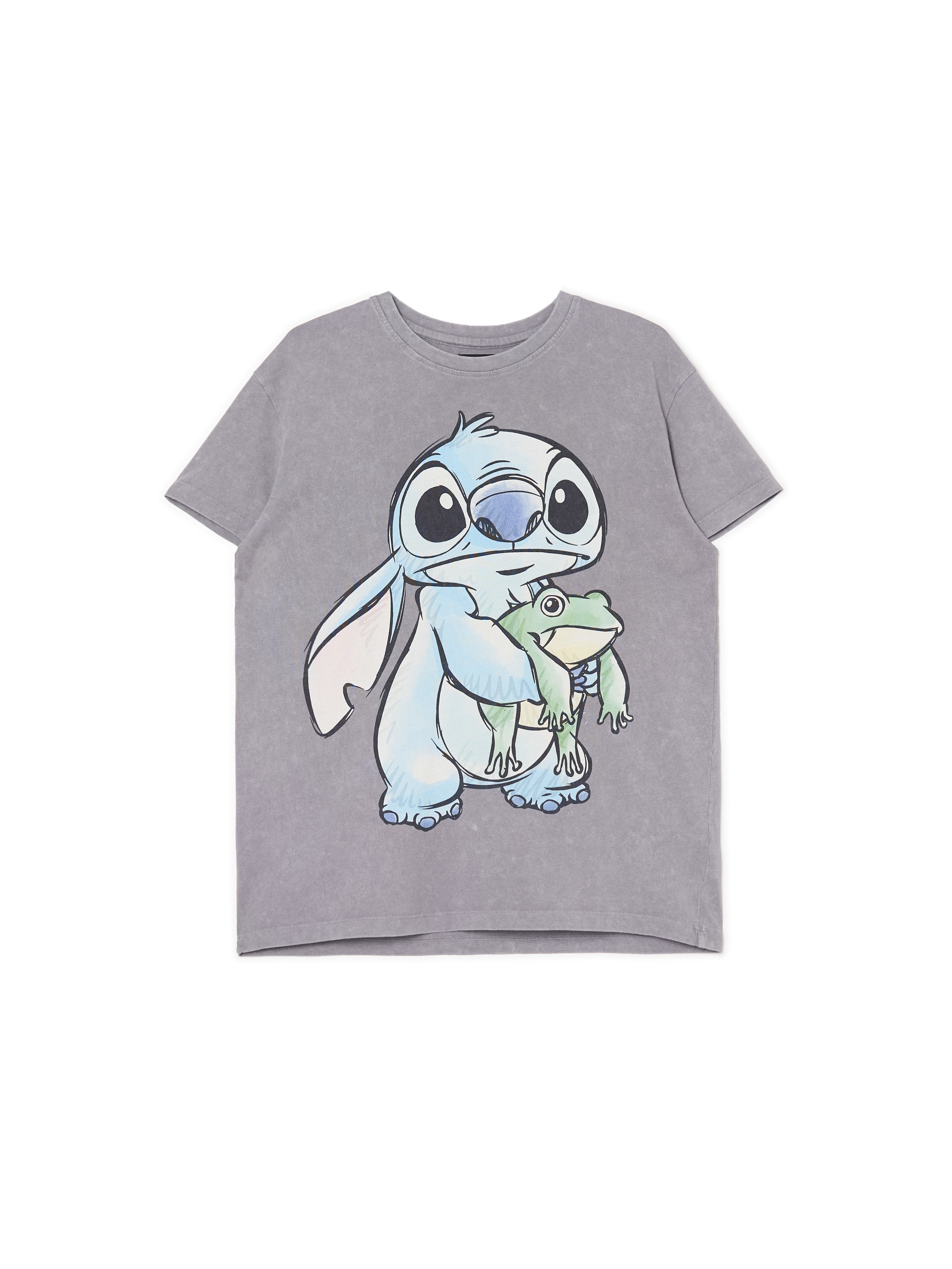 Cropp - Футболка з принтом Lilo & Stitch - Light Grey