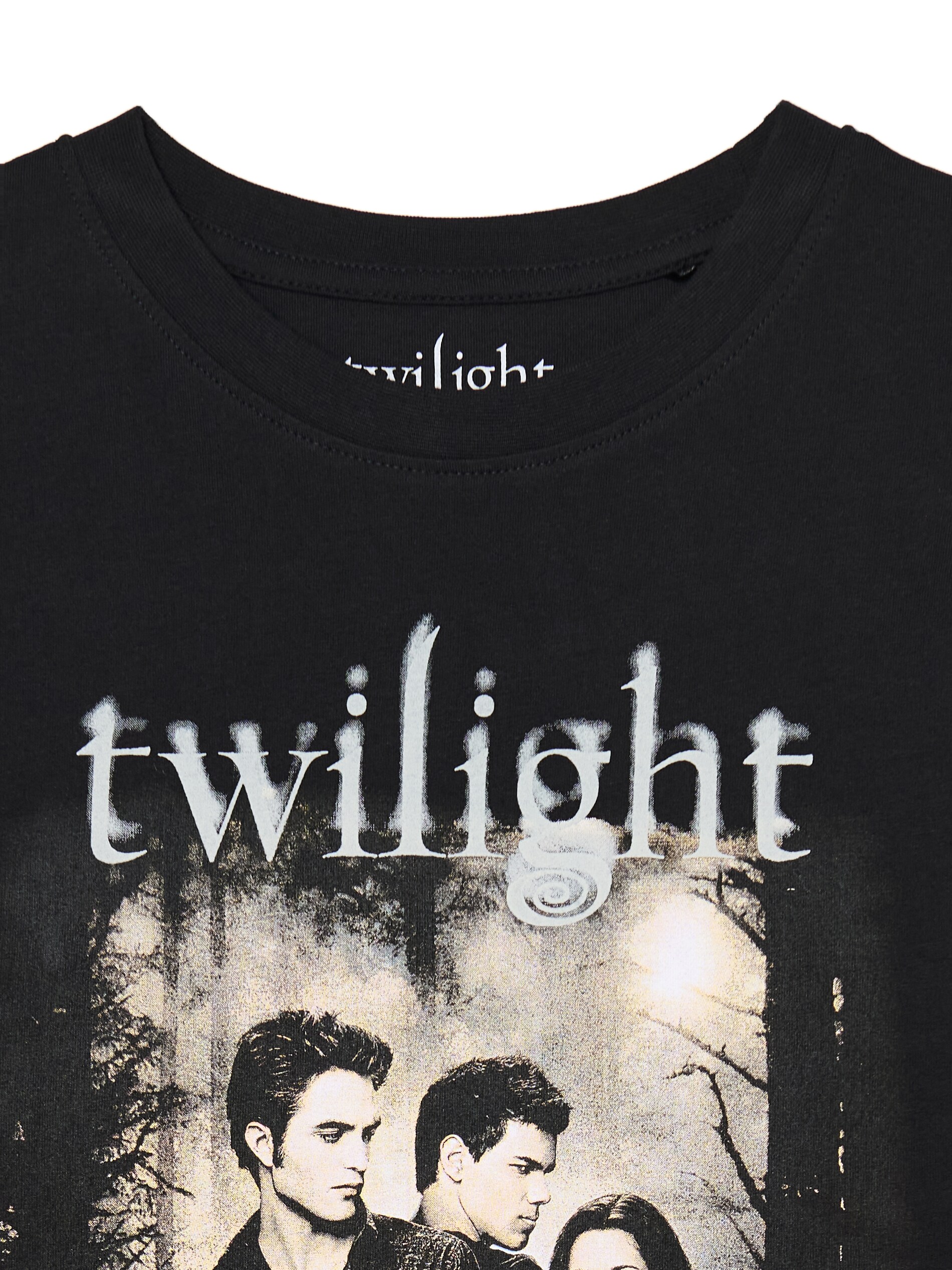 Cropp - Чорна футболка з принтом Twilight - чорний