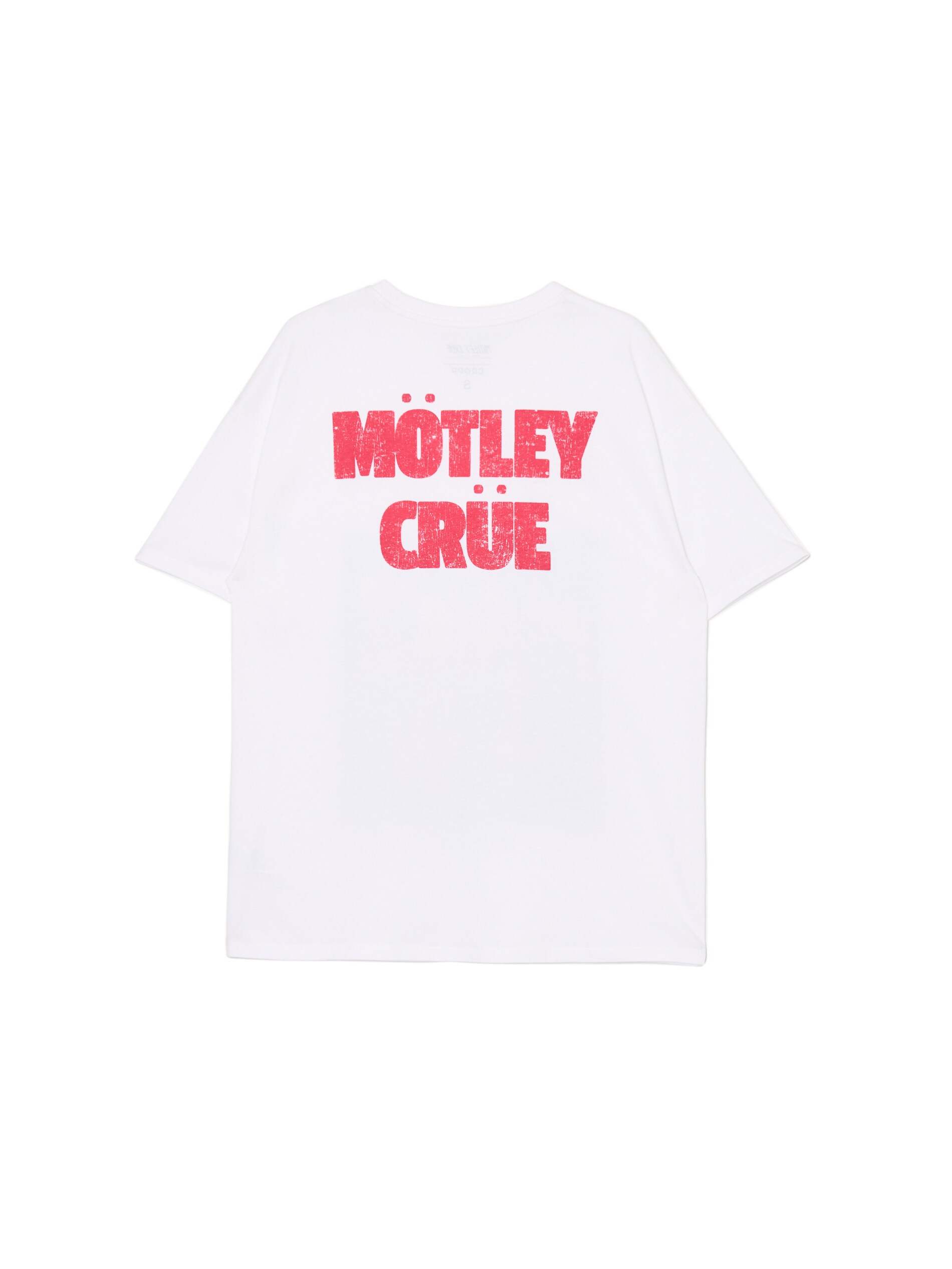 Cropp - Oversized-Shirt Mit Aufdruck Mötley Crüe - Weiß