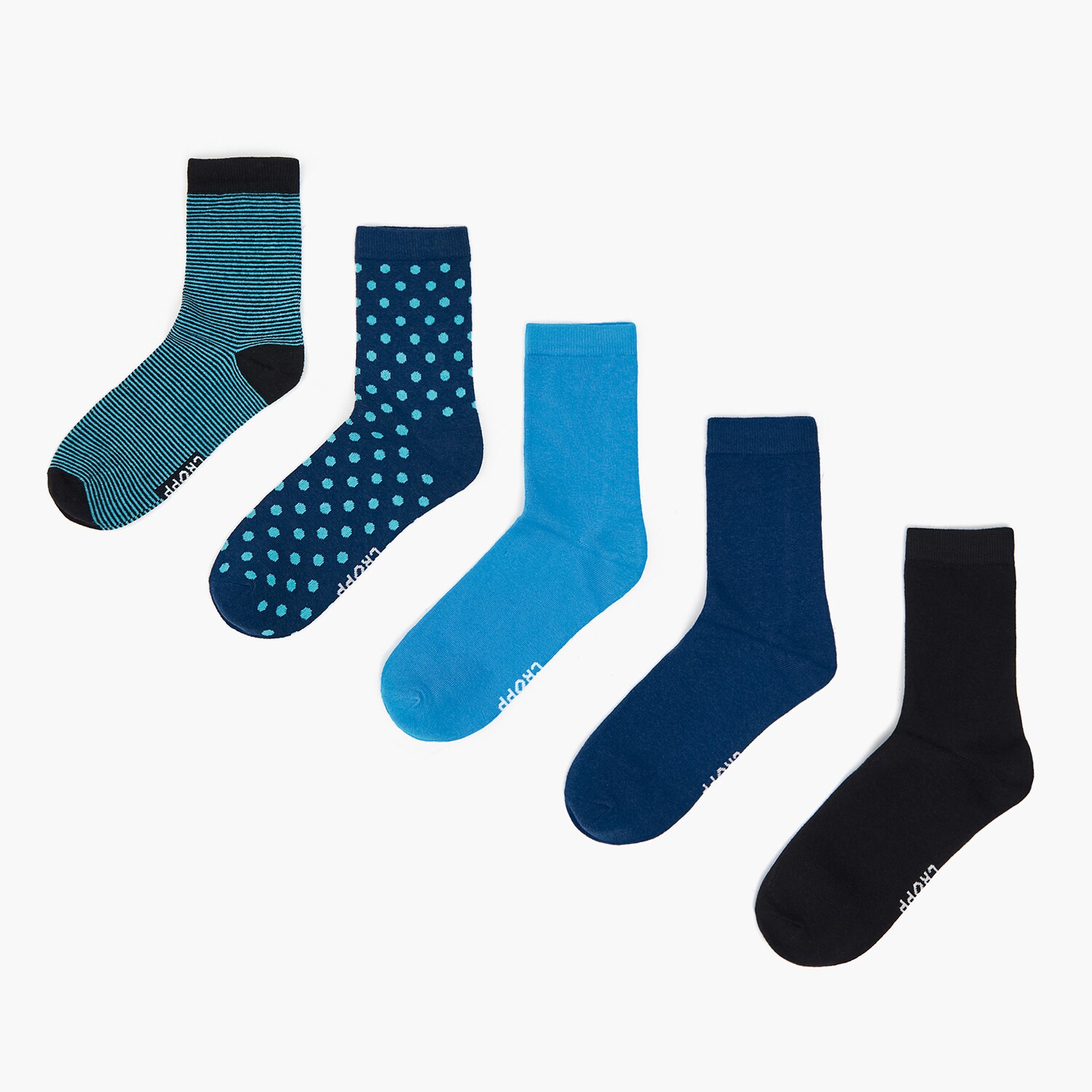 E-shop Cropp - Ponožky, 5-Balenie - Modrá