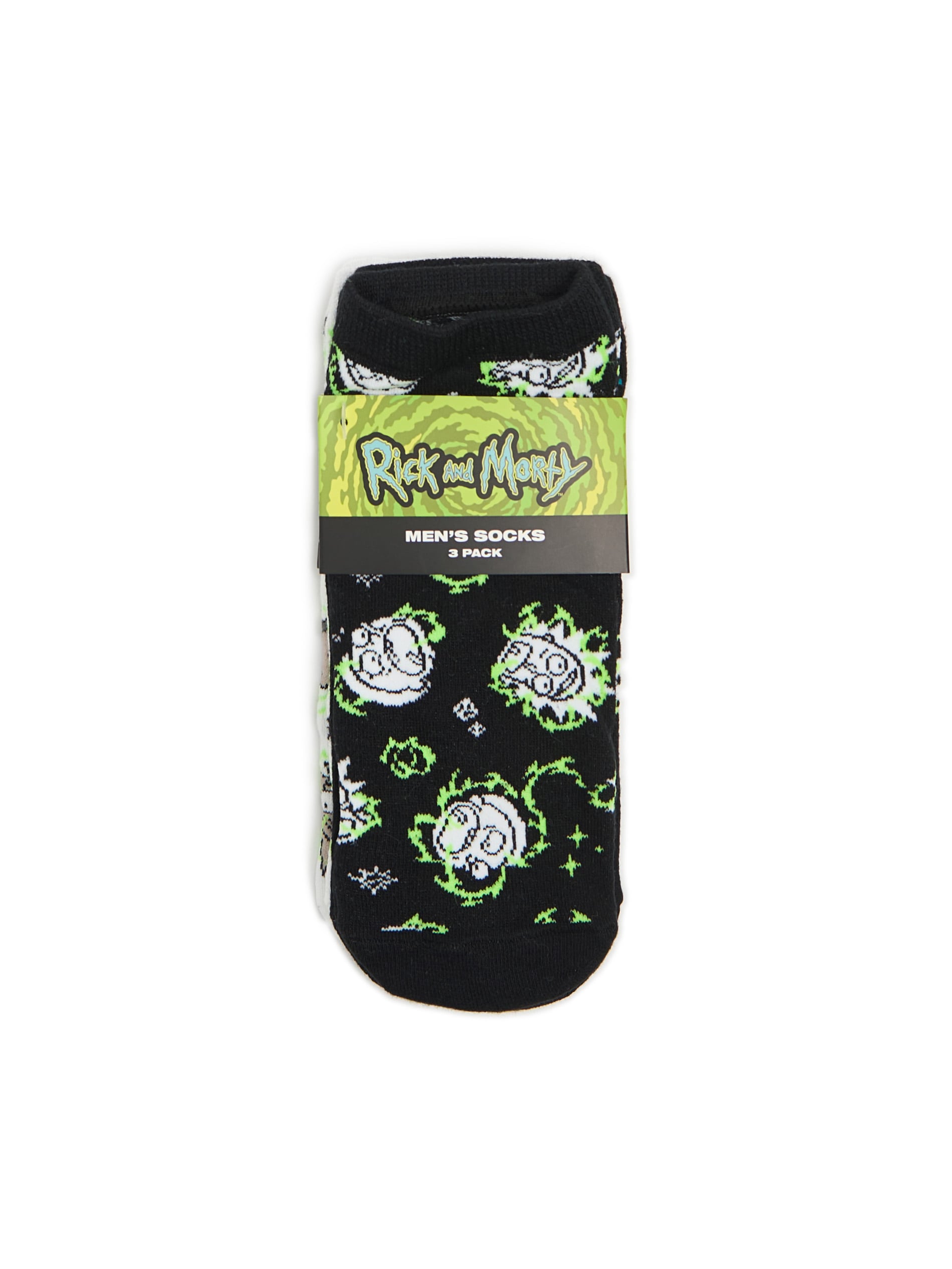 Cropp - 3 Pack Skarpetek Rick I Morty - Czarny