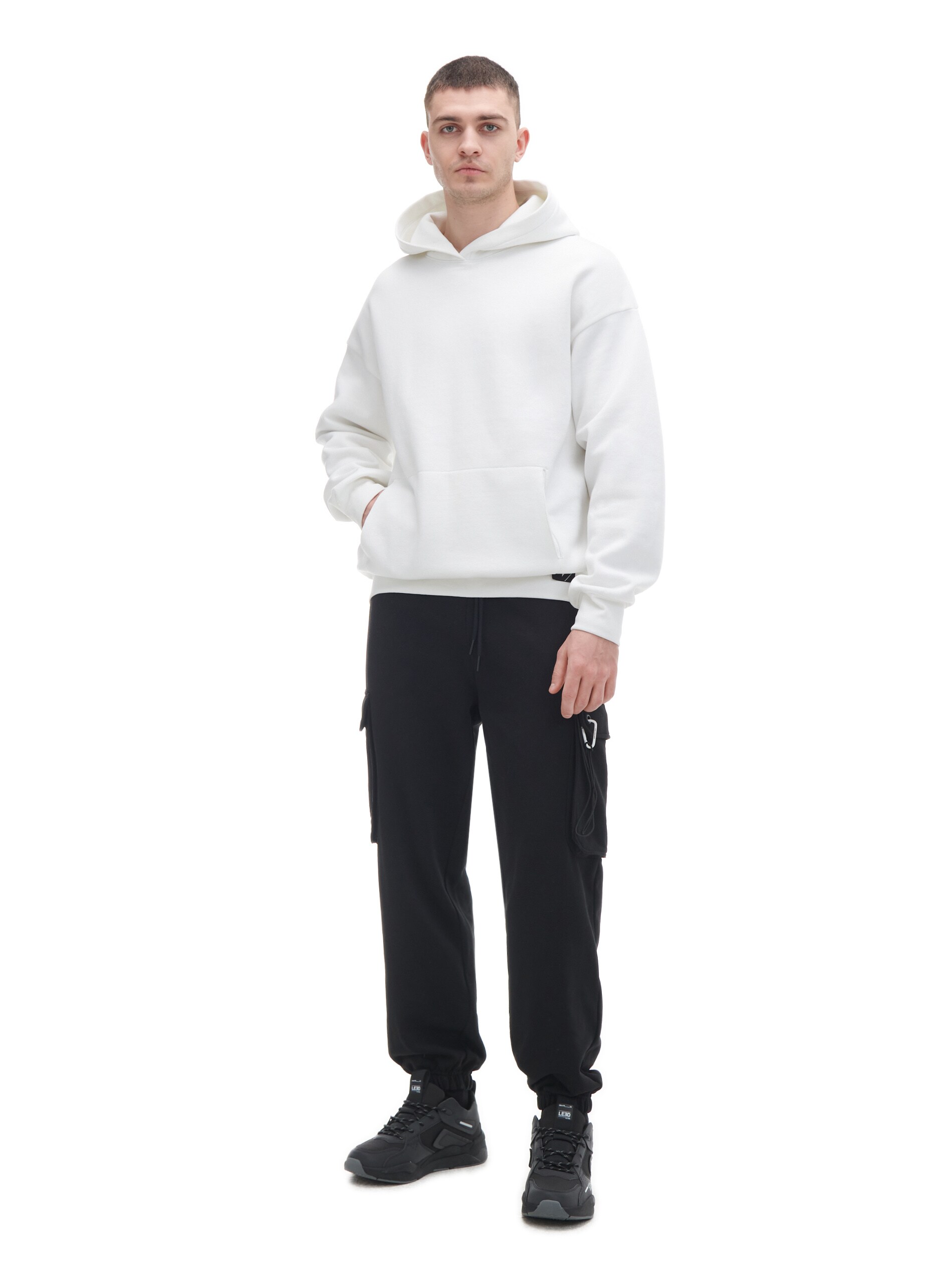 Cropp - Hoodie Mit Druck - Creme