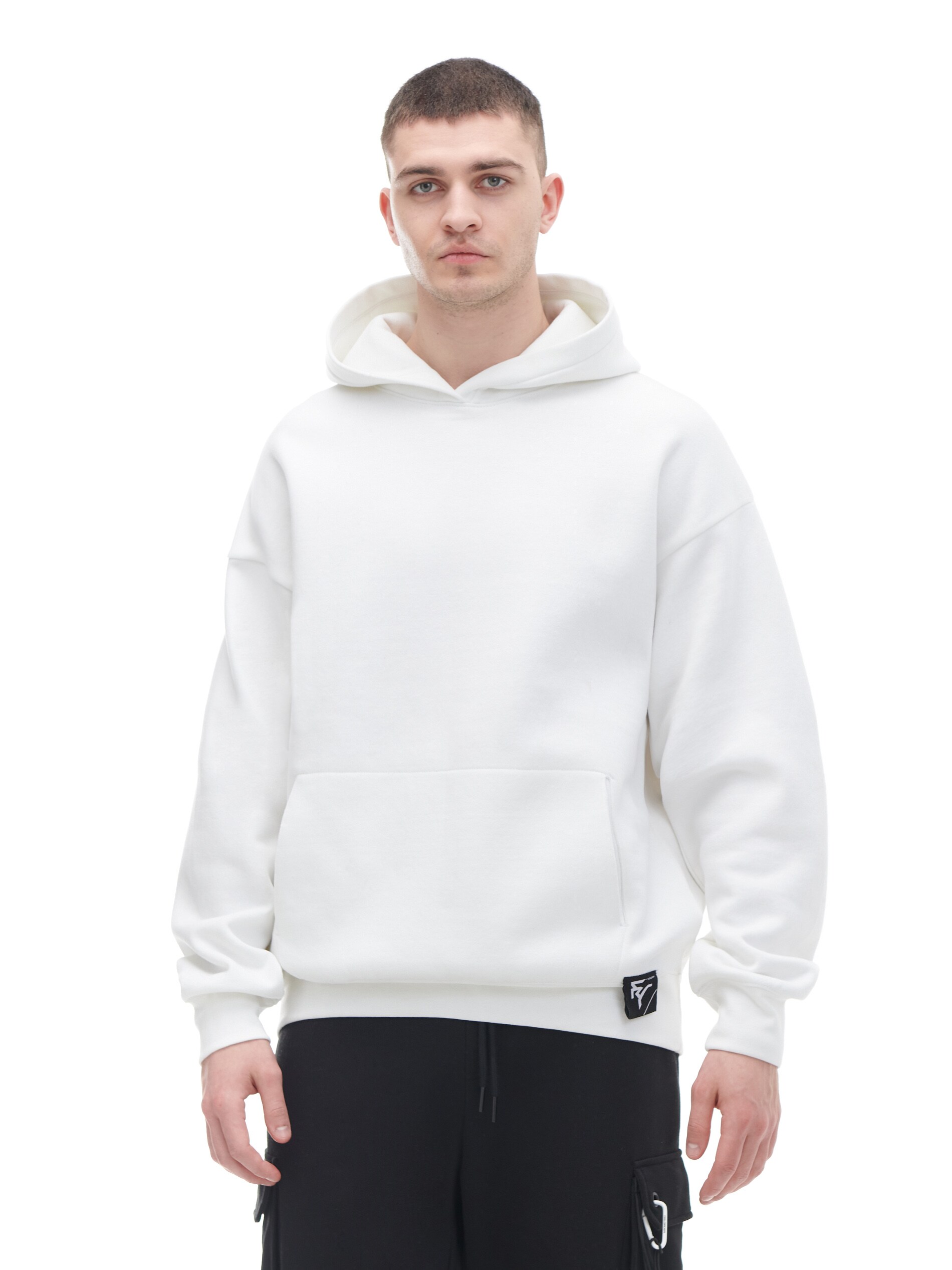 Cropp - Hoodie Mit Druck - Creme