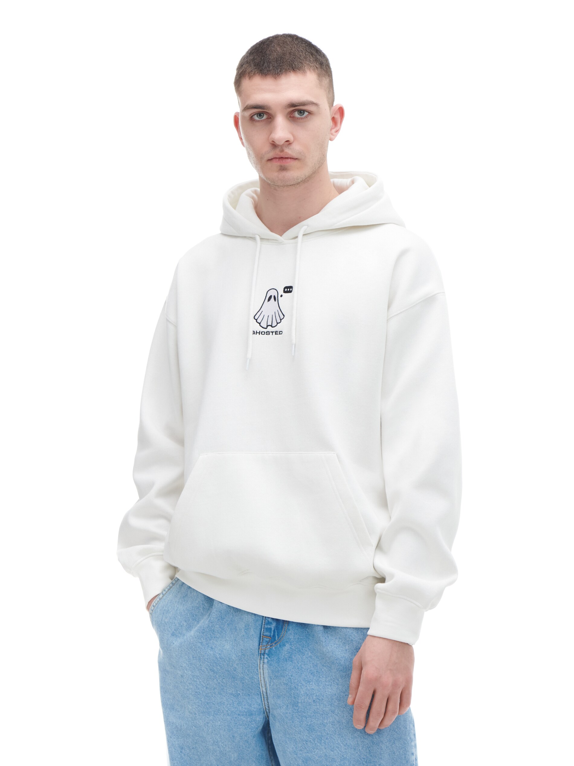 Cropp - Hoodie - Creme