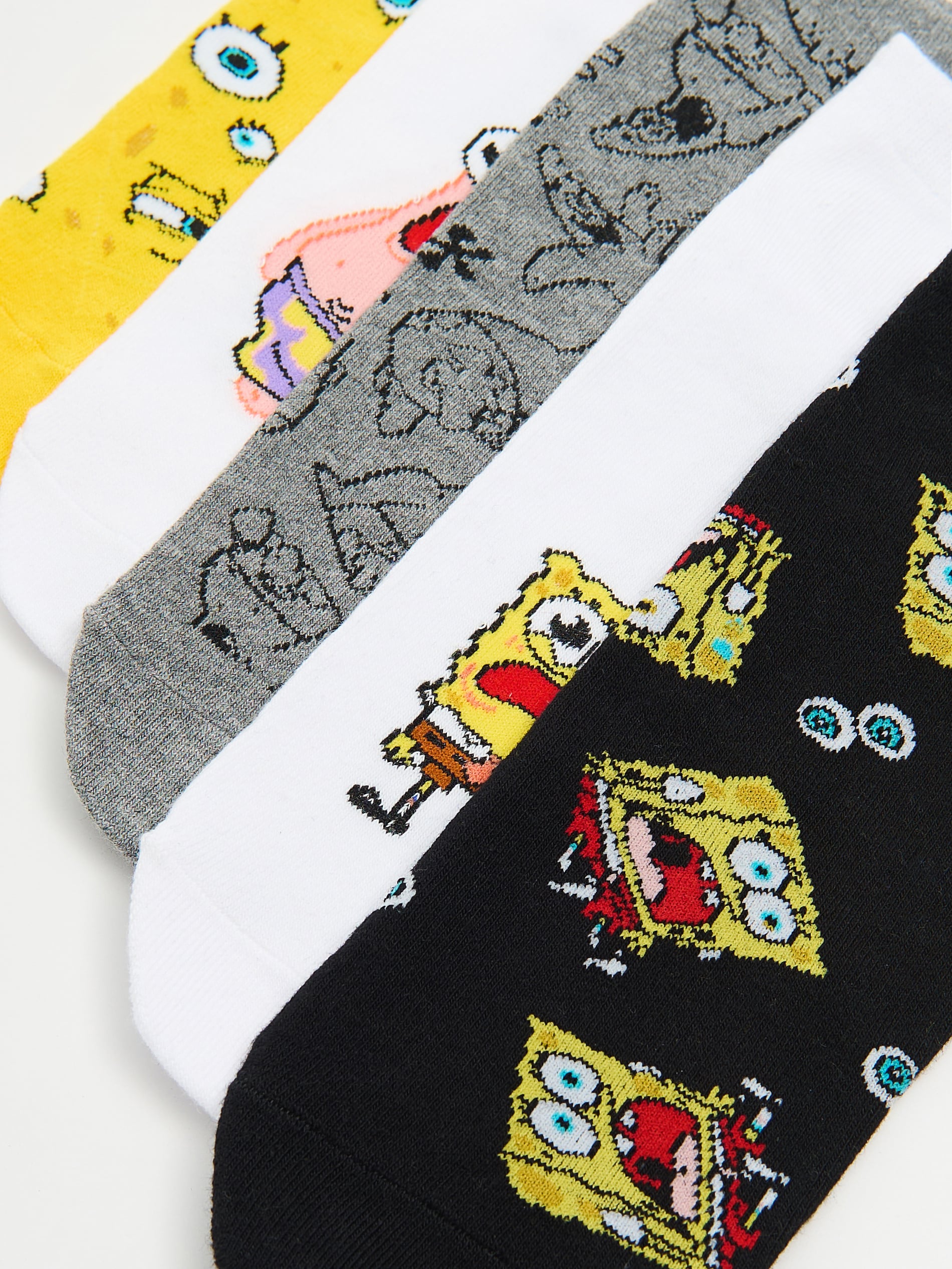 Cropp - 5 Pack Ponožky SpongeBob SquarePants - žlutá