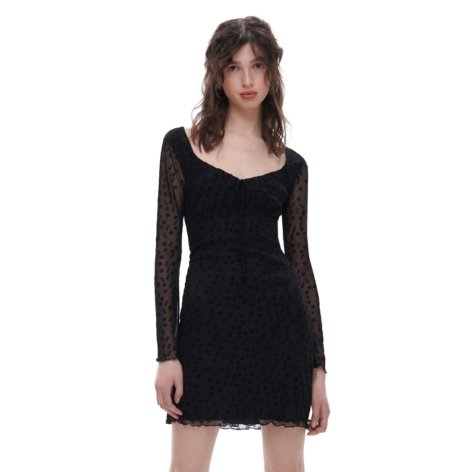 Cropp - Rochie cu imprimeu - Negru