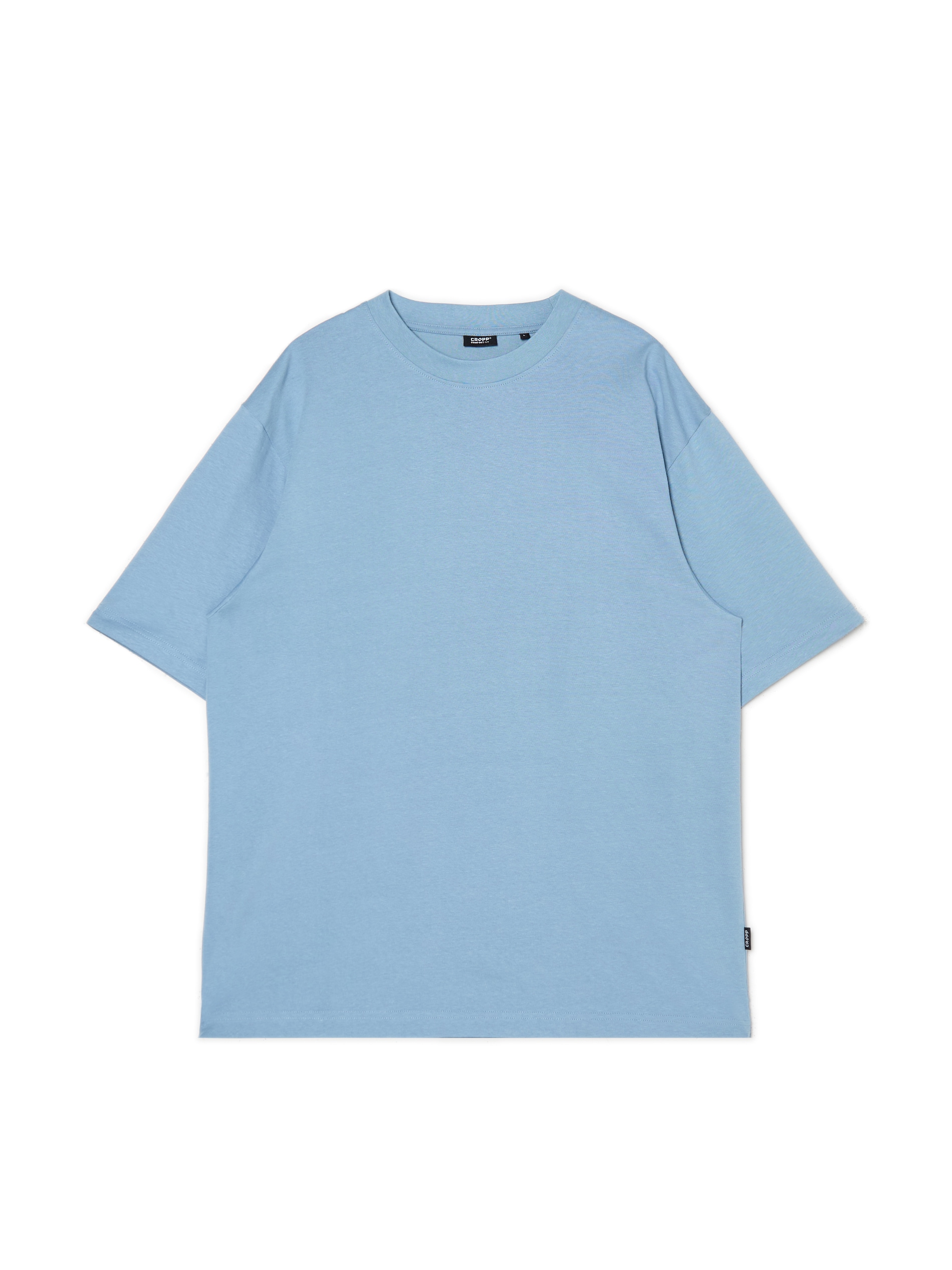 Cropp - T-shirt Basic - Blu Pallido