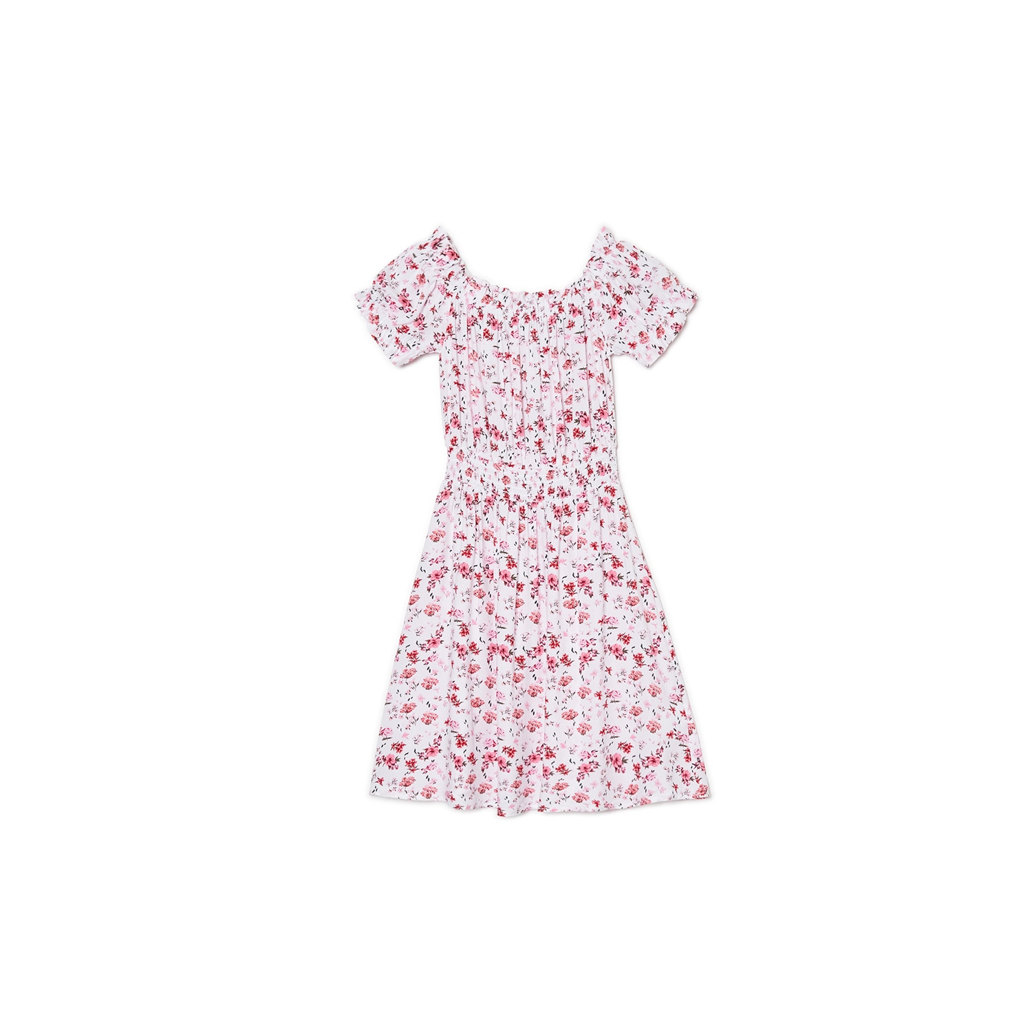Cropp - rochie cu model floral - alb