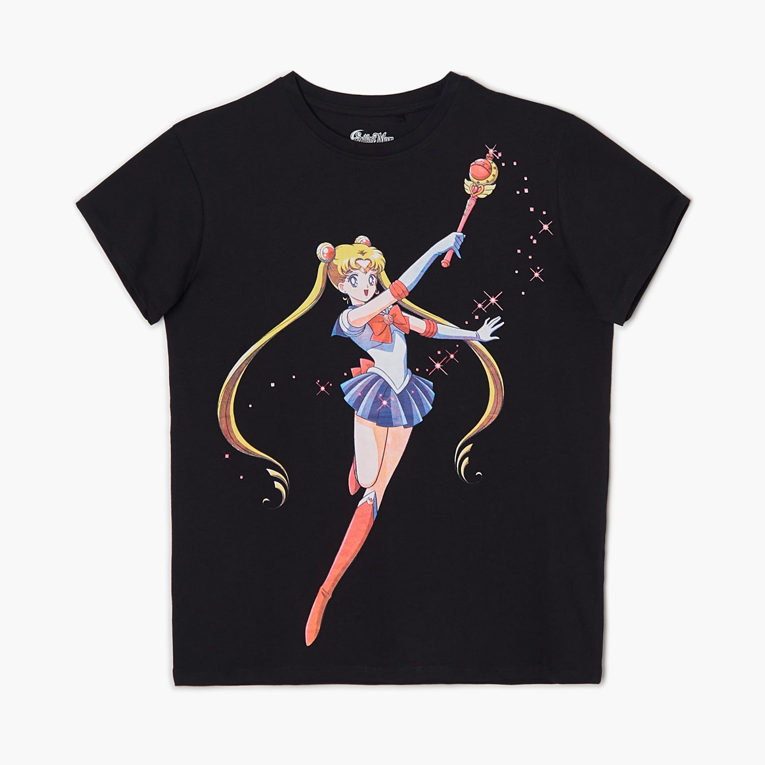 Cropp - tricou cu imprimeu sailor moon - negru