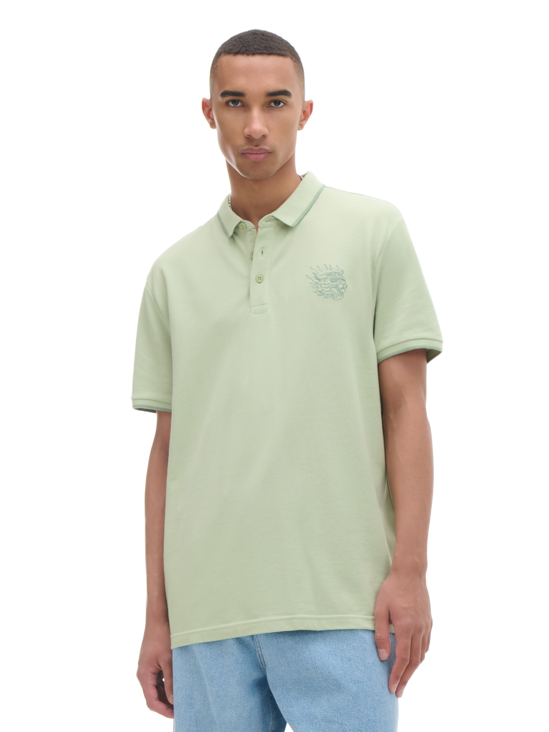 Cropp - Polo - Verde Pálido