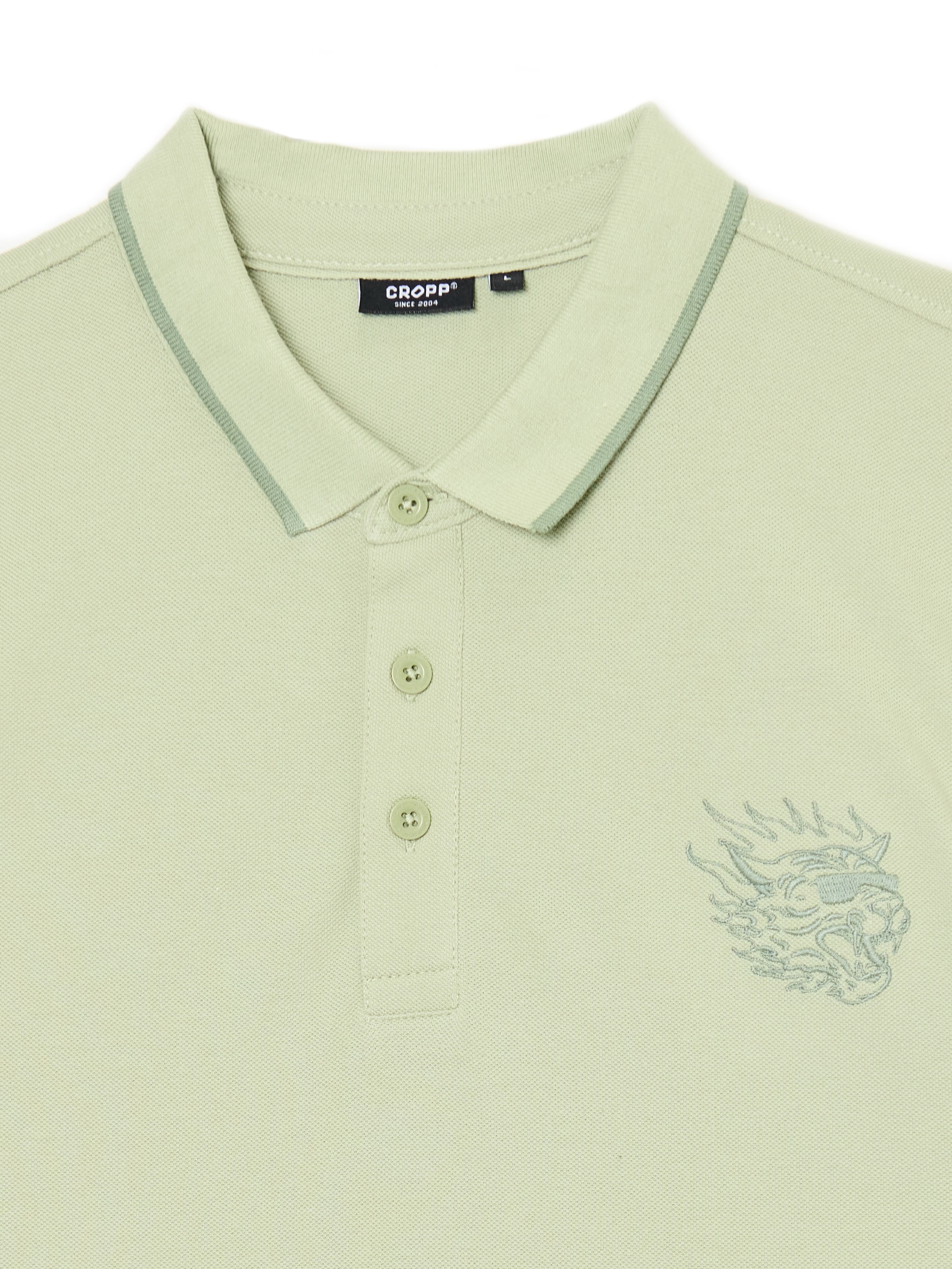 Cropp - Polo - Verde Pálido