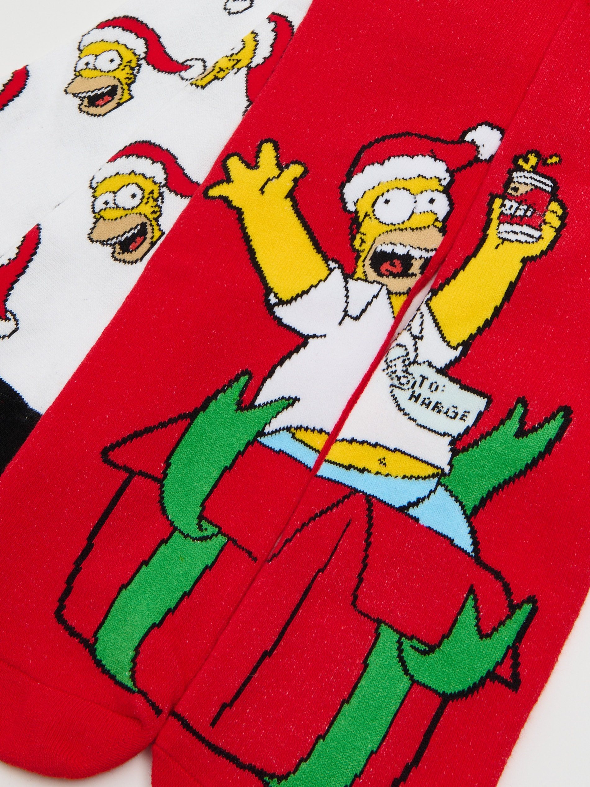 Cropp - Pack De 2 Pares De Calcetines Navideños The Simpsons - Rojo