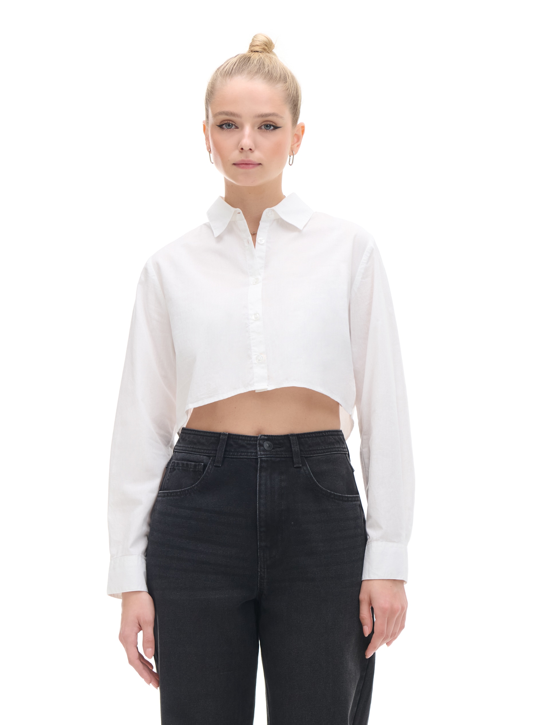 Cropp - Camisa Blanca - Blanco