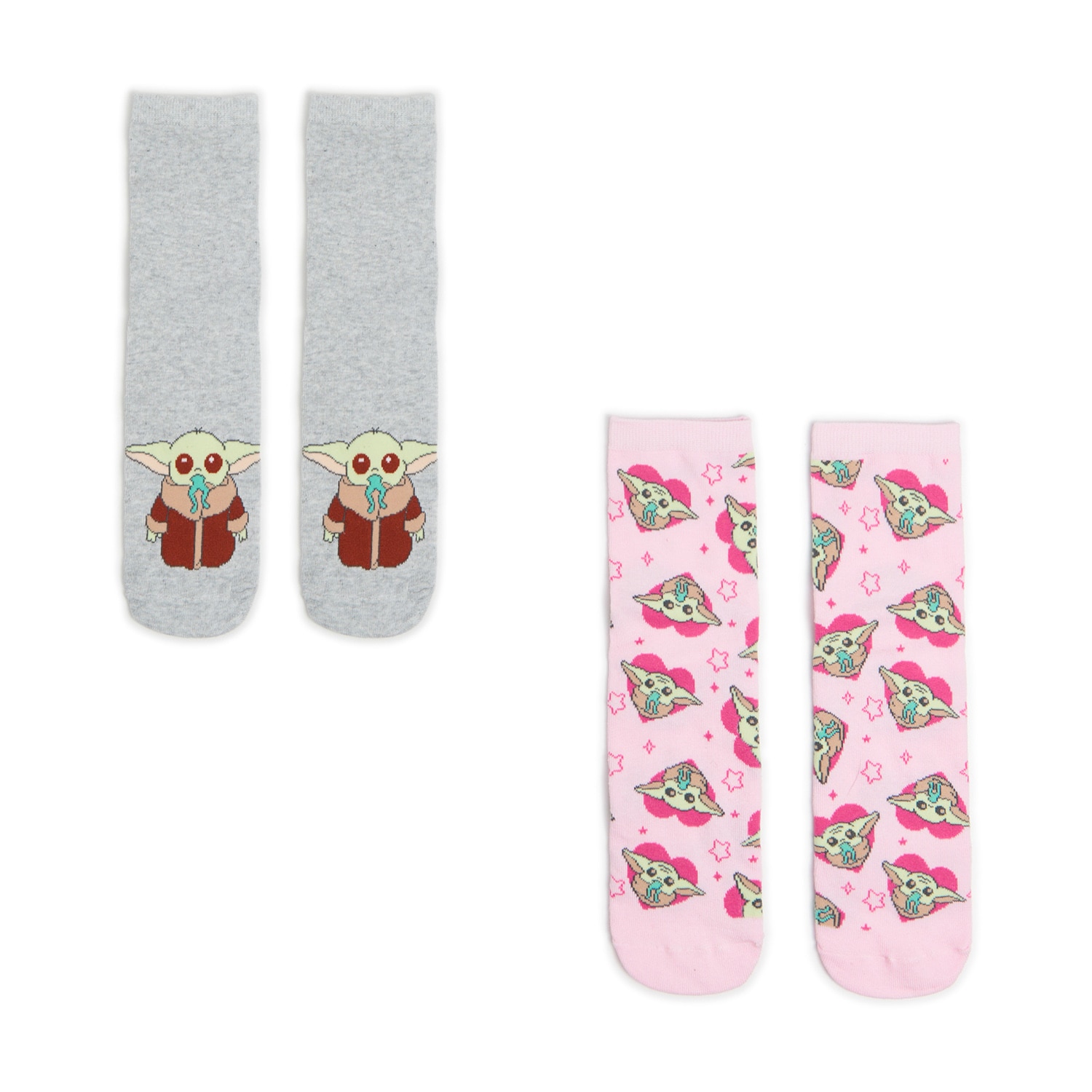 Levně Cropp - 2 pack ponožky Baby Yoda - Vícebarevná