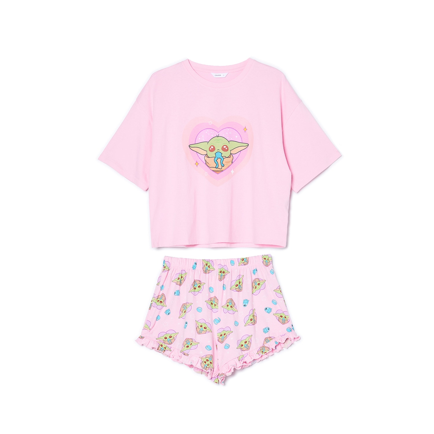 E-shop Cropp - Pyžamá Baby Yoda - Ružová