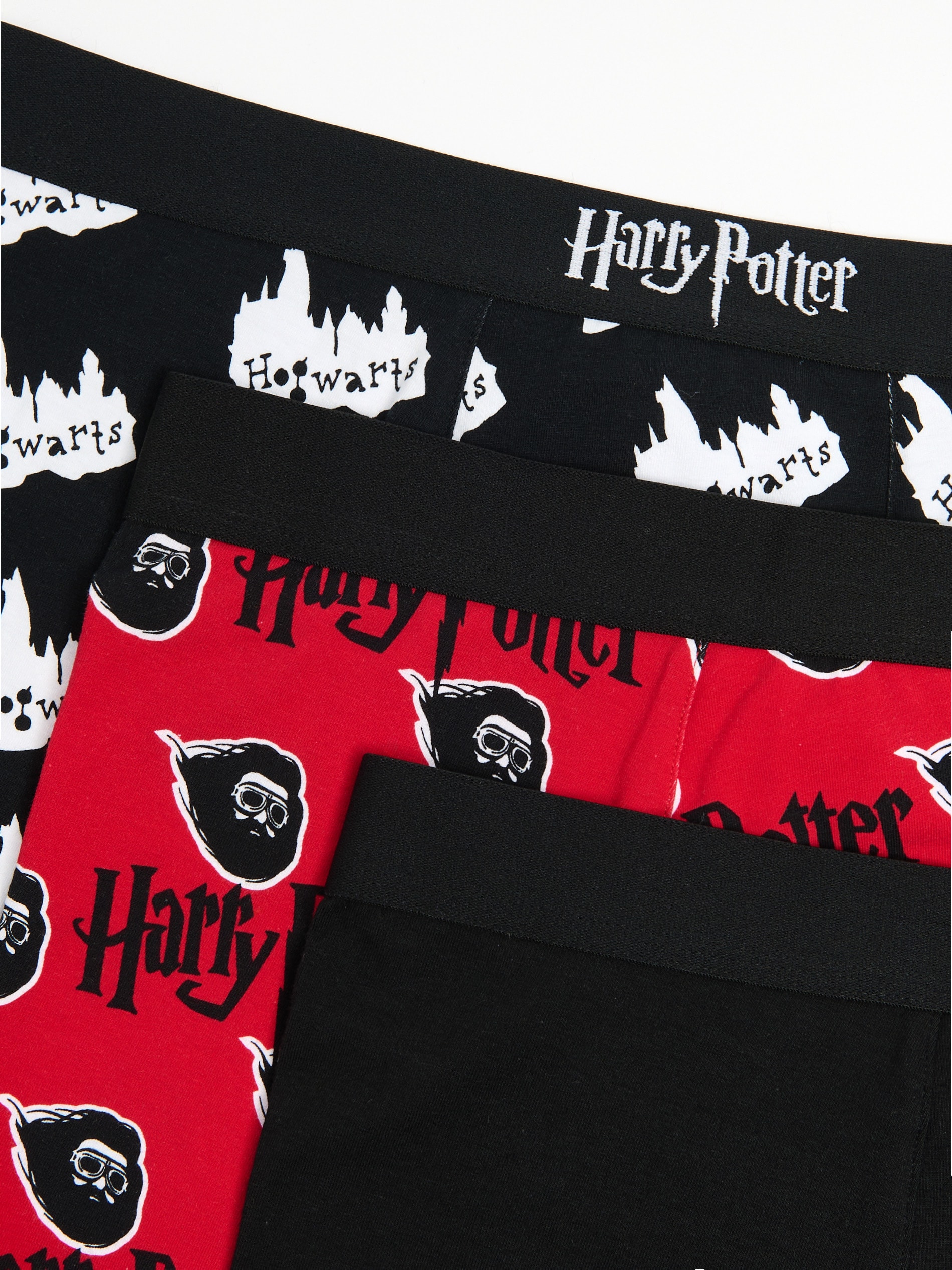 Cropp - 3 Pack Bokserek Harry Potter - Czarny