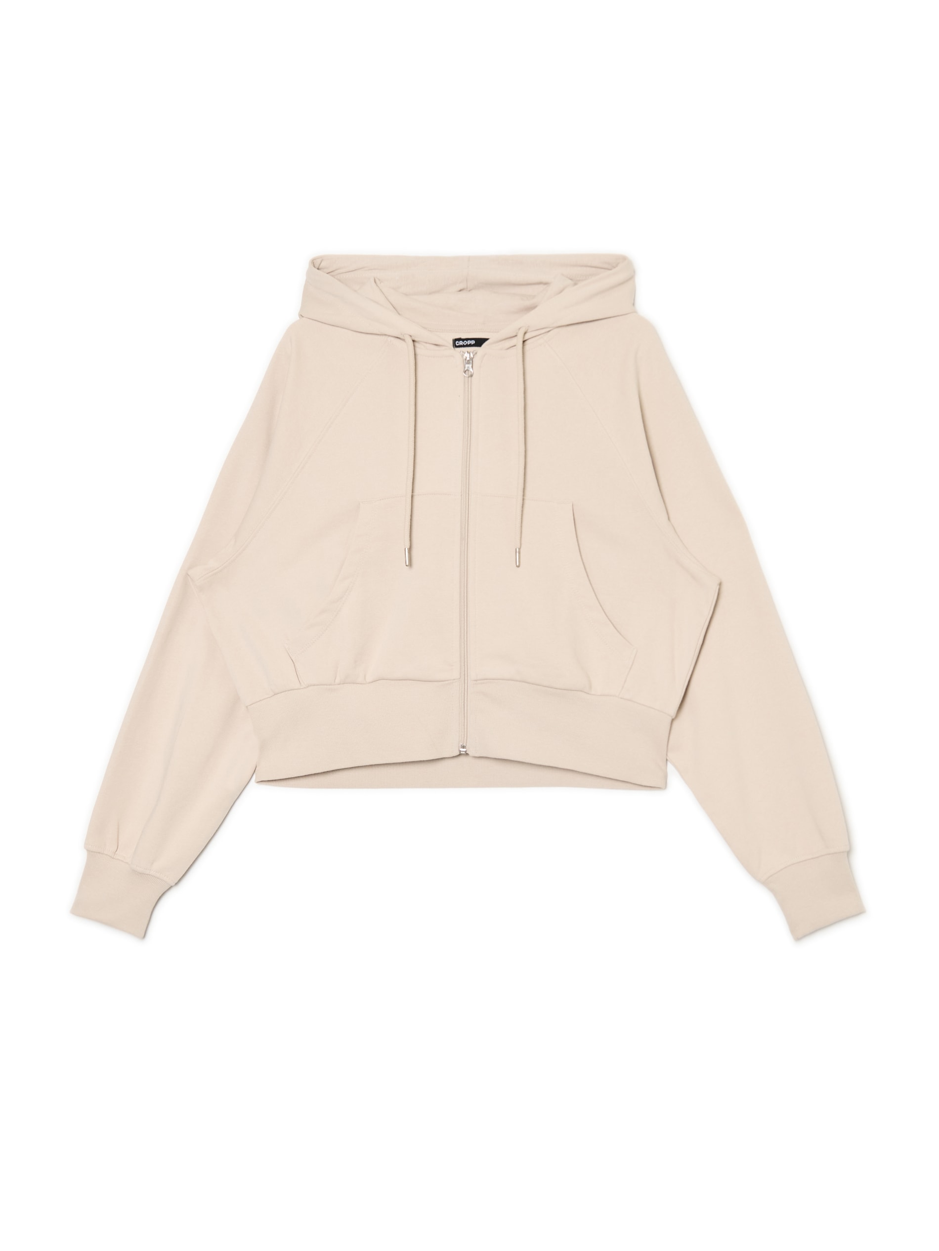 Cropp - Sudadera Deportiva Con Capucha Y Cremallera - Beige