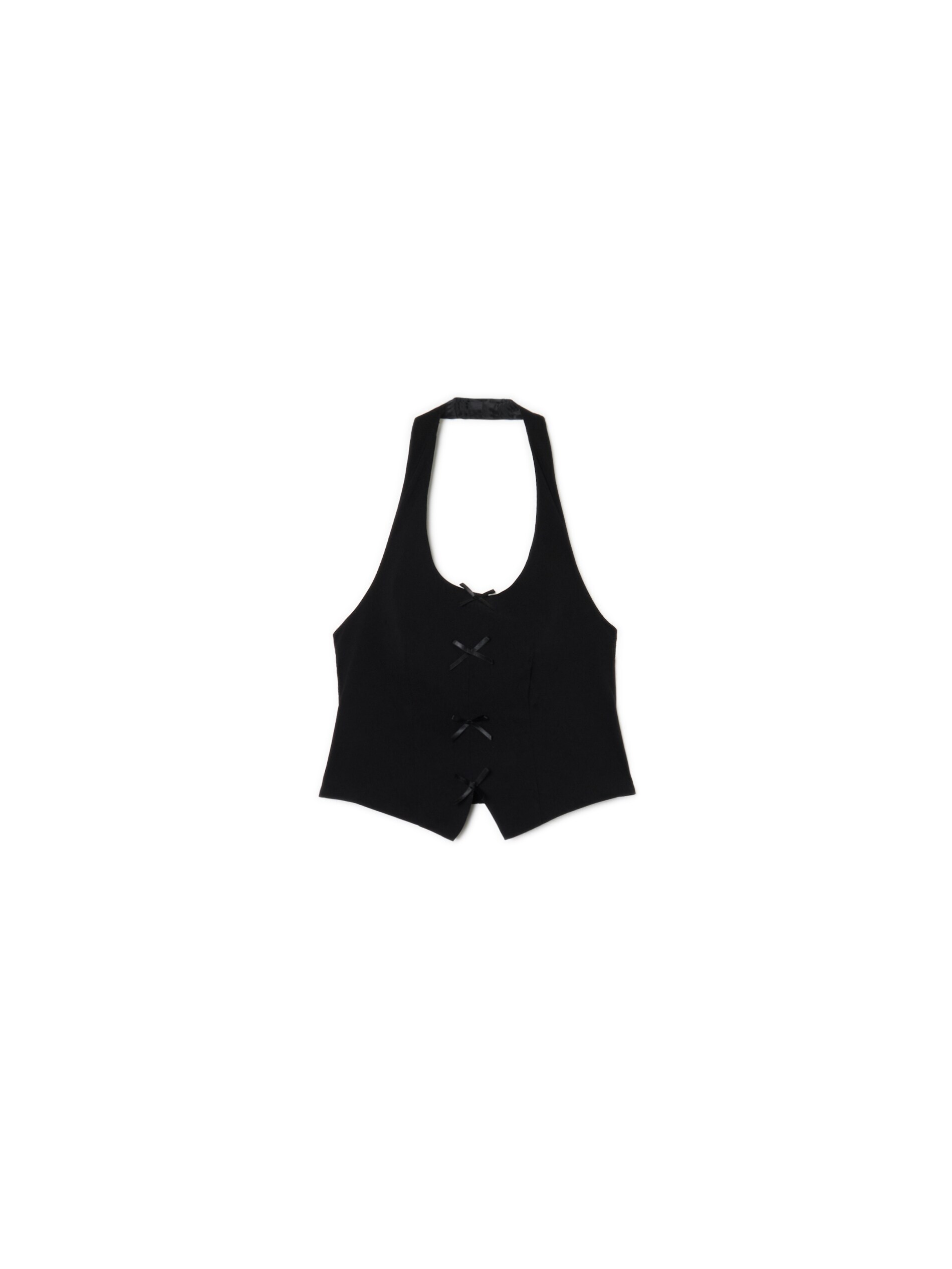 Cropp - Chaleco Negro - Negro