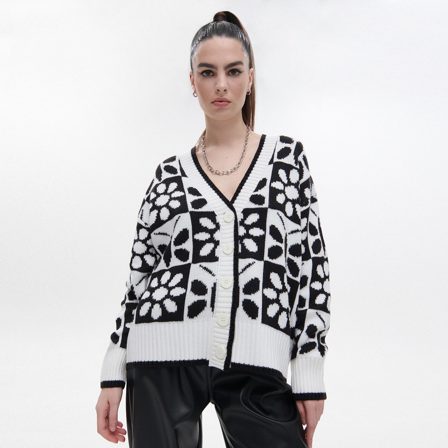 Cropp - Cardigan - Alb