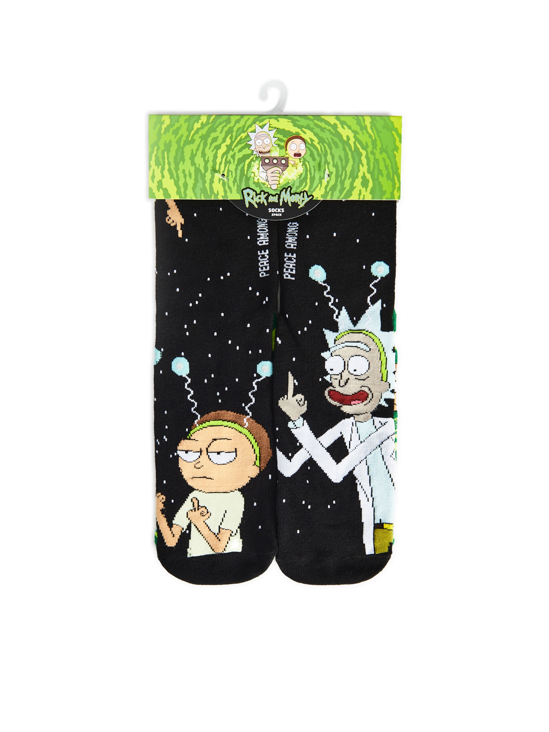 Cropp - 2 pack ponožky Rick and Morty - černý