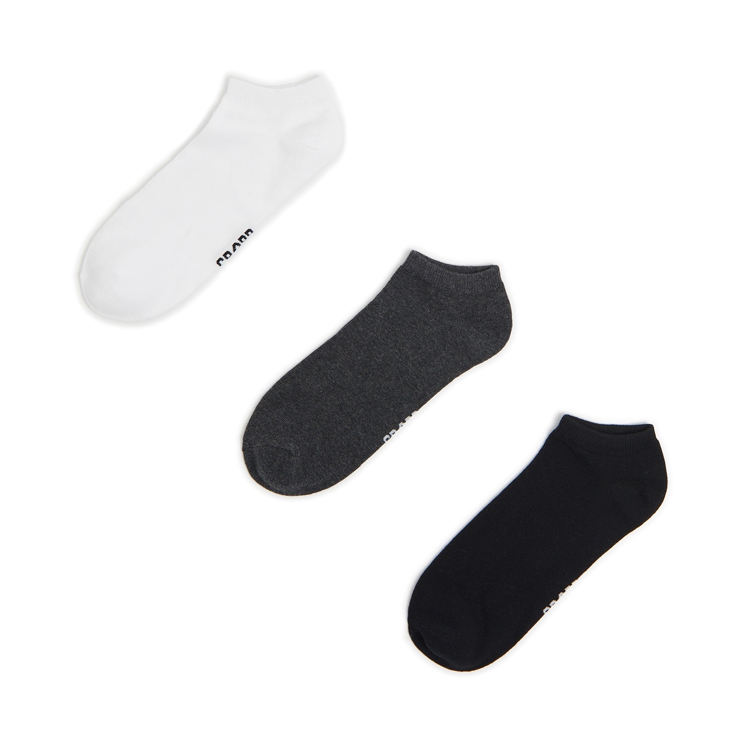 E-shop Cropp - Členkové ponožky, 3-Balenie - Svetlošedá