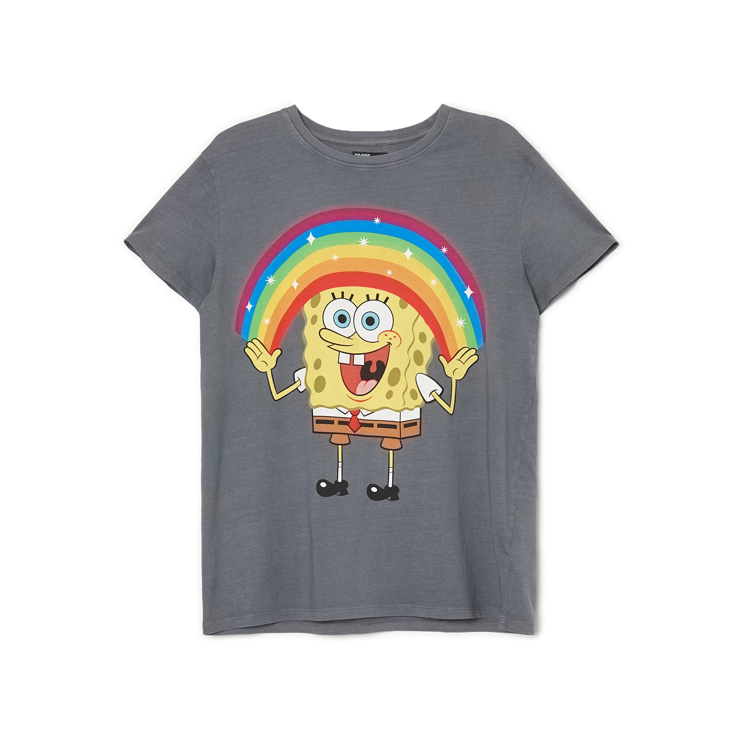 Cropp - tricou spongebob - gri deschis