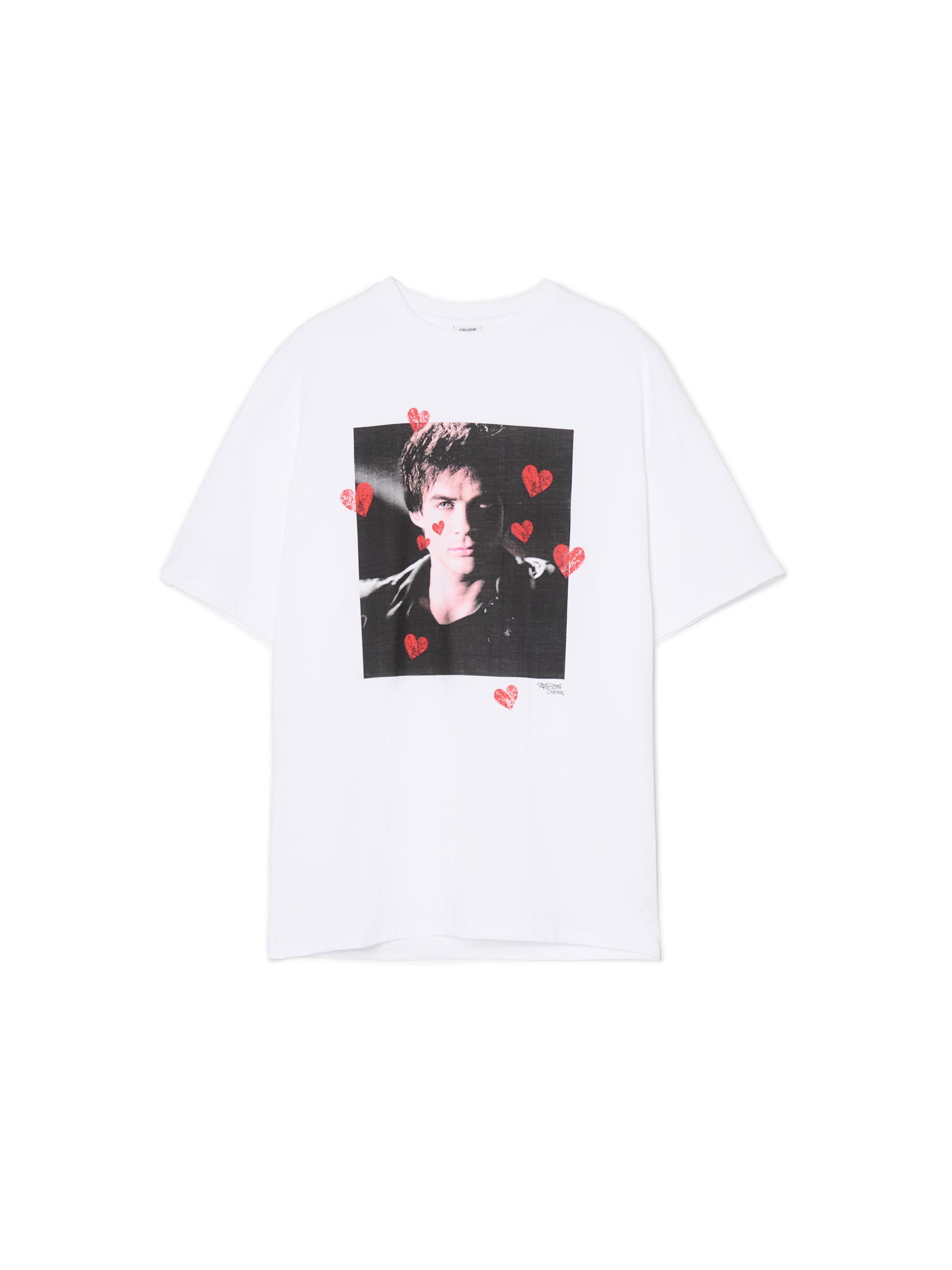 Cropp - Nyomott mintás fehér póló The Vampire Diaries - fehér termék 2. képe