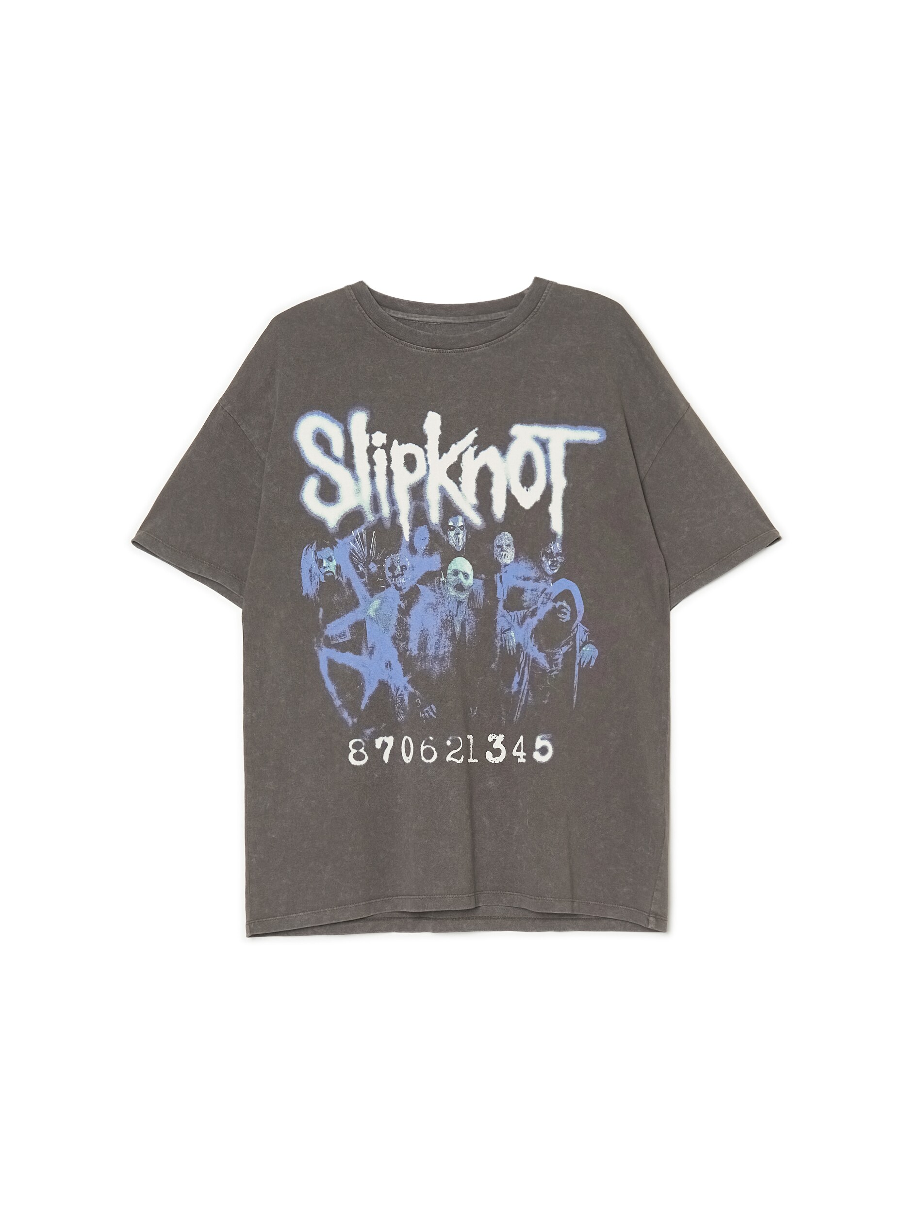 Cropp - T-shirt Con Stampa Slipknot - Grigio Scuro