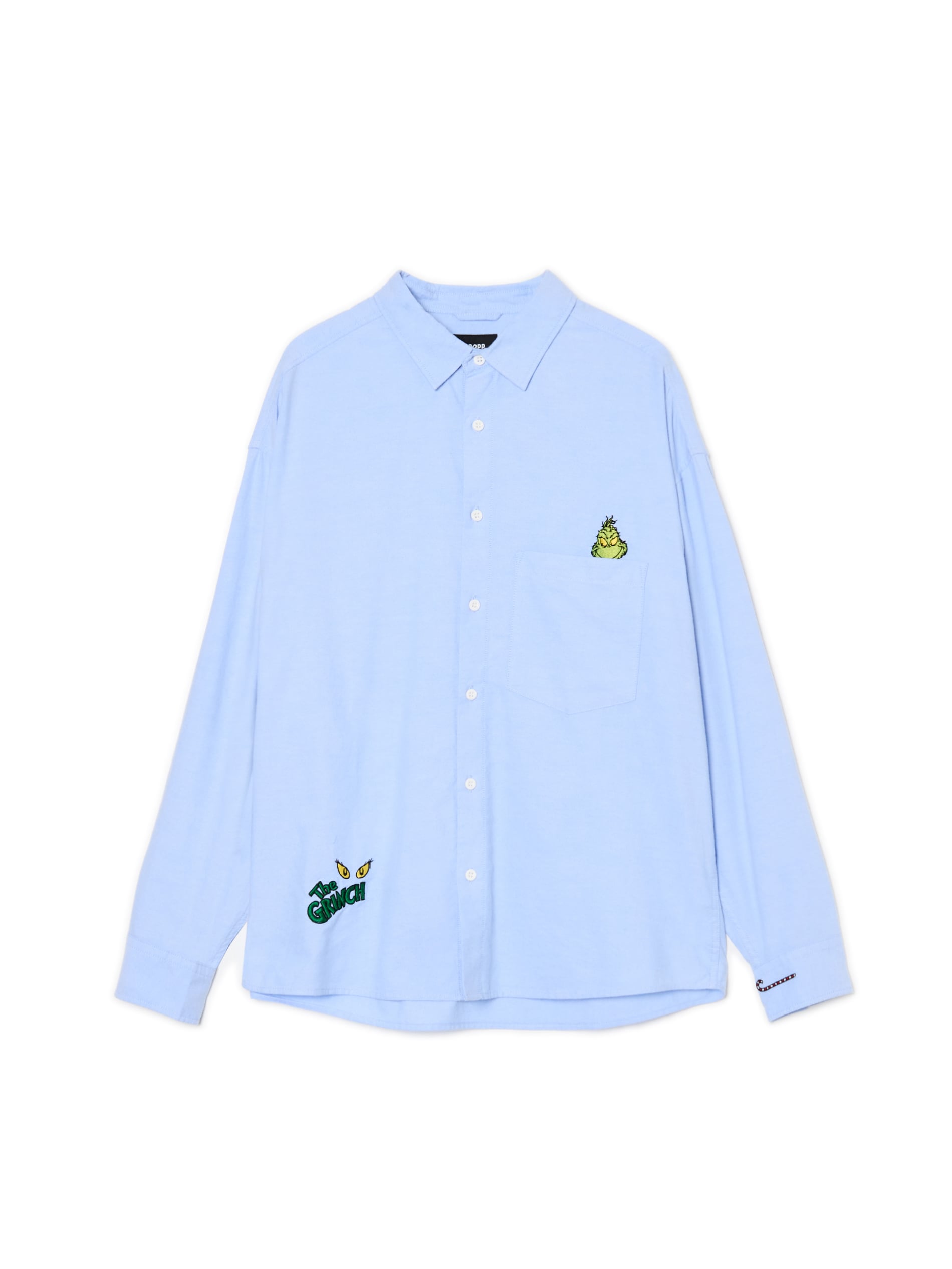 Cropp - Camisa Con Estampado Navideño Grinch - Azul