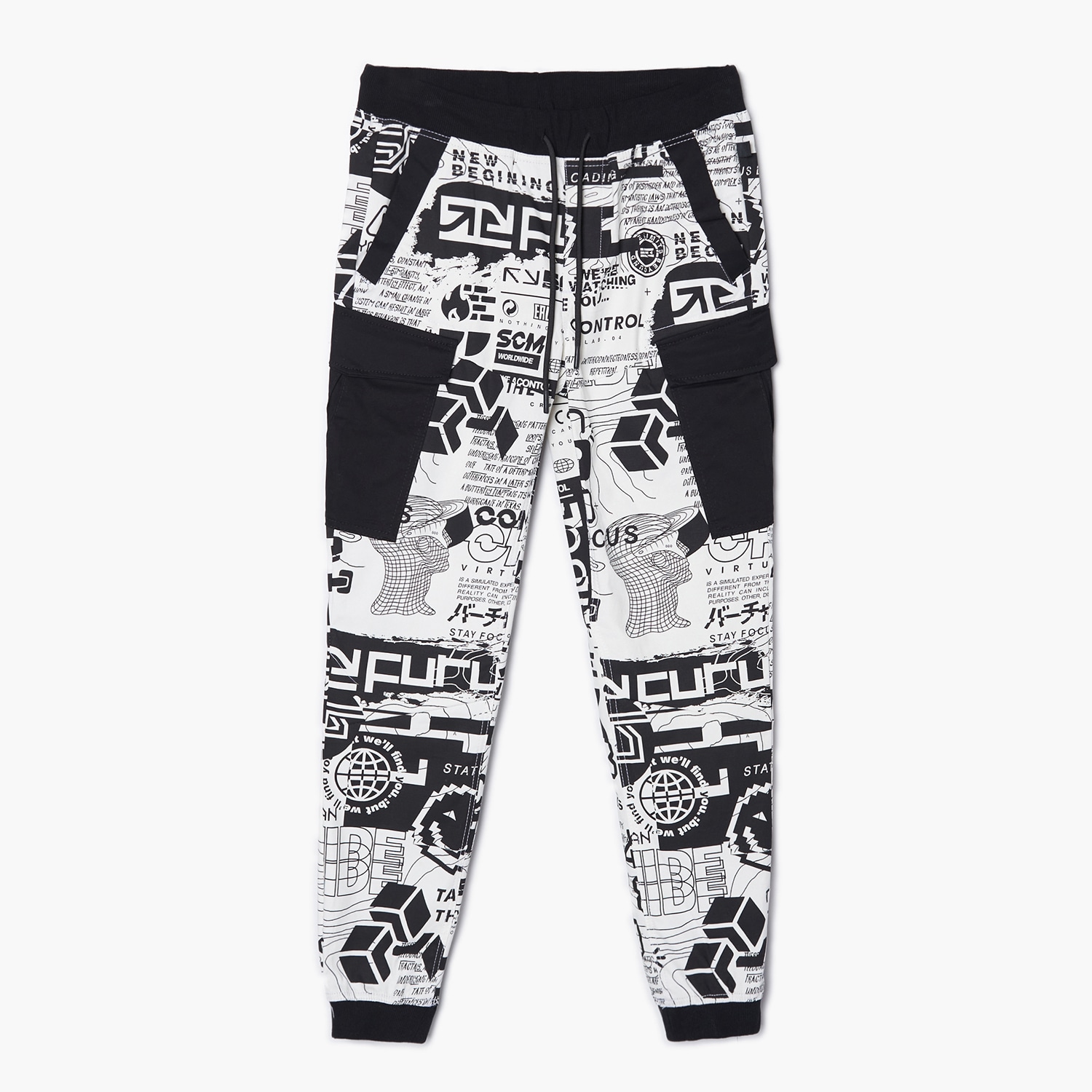 Cropp - Pantaloni jogger - Alb