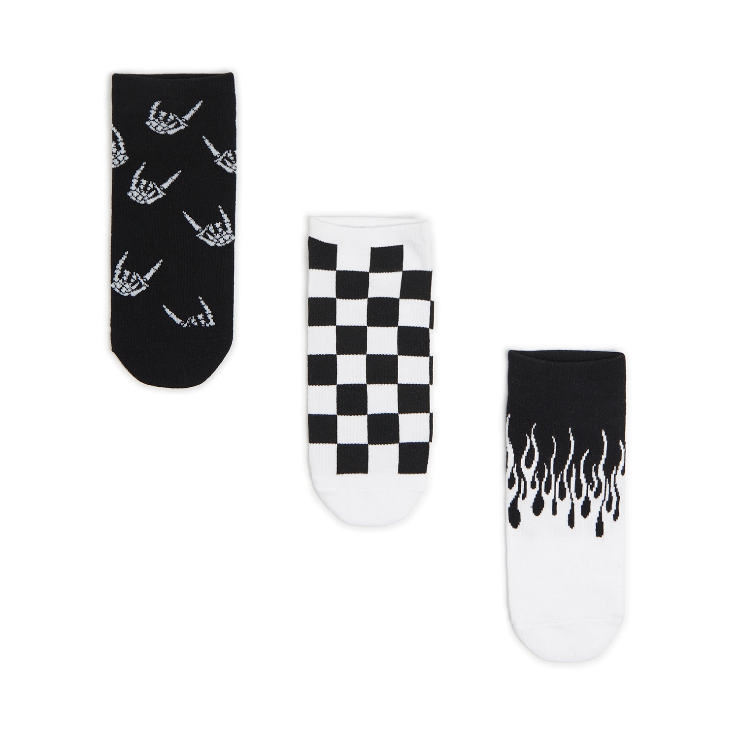 E-shop Cropp - Súprava 3 párov ponožiek - Biela