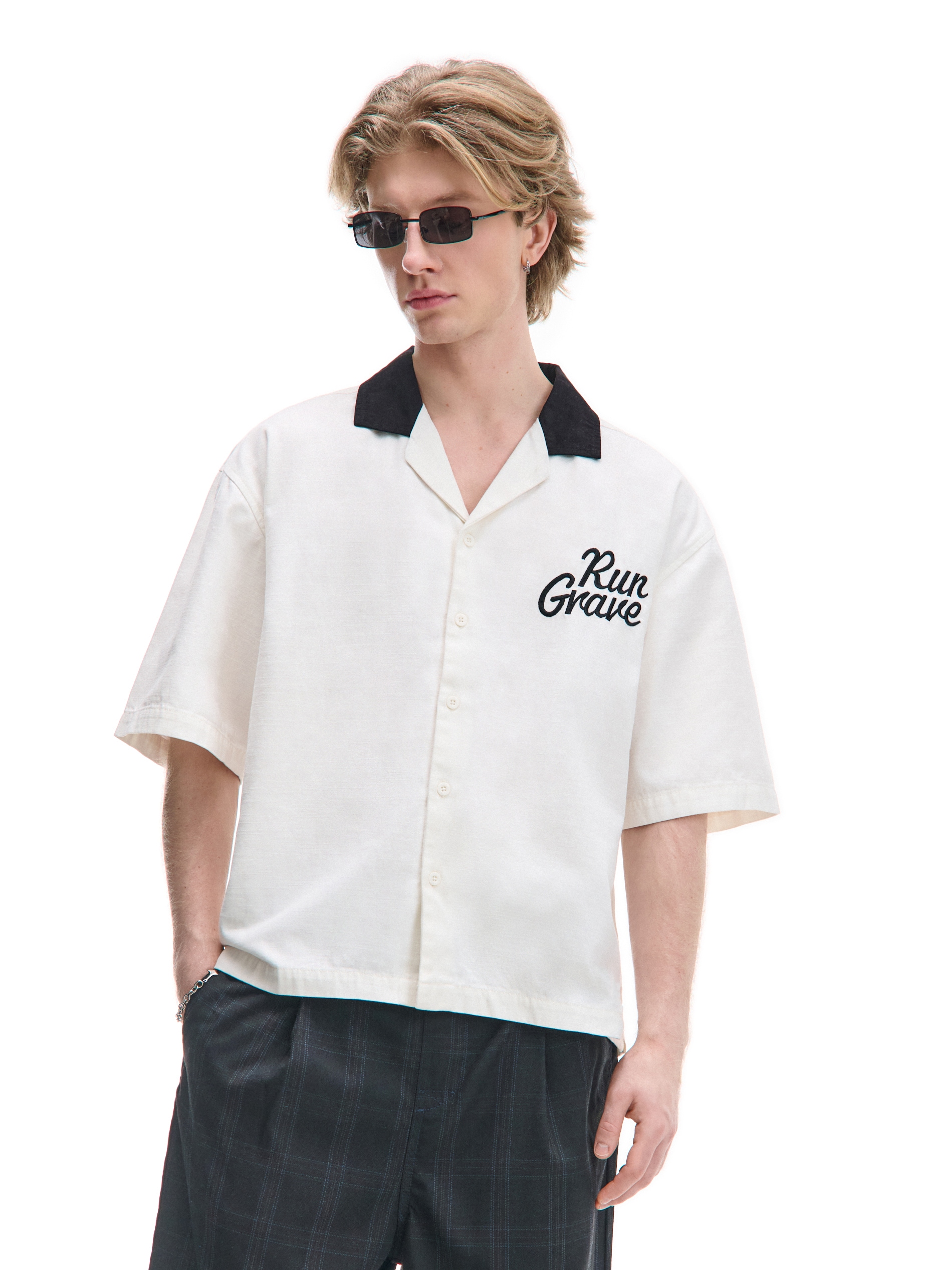 Cropp - Mintás ing - cream termék 2. képe